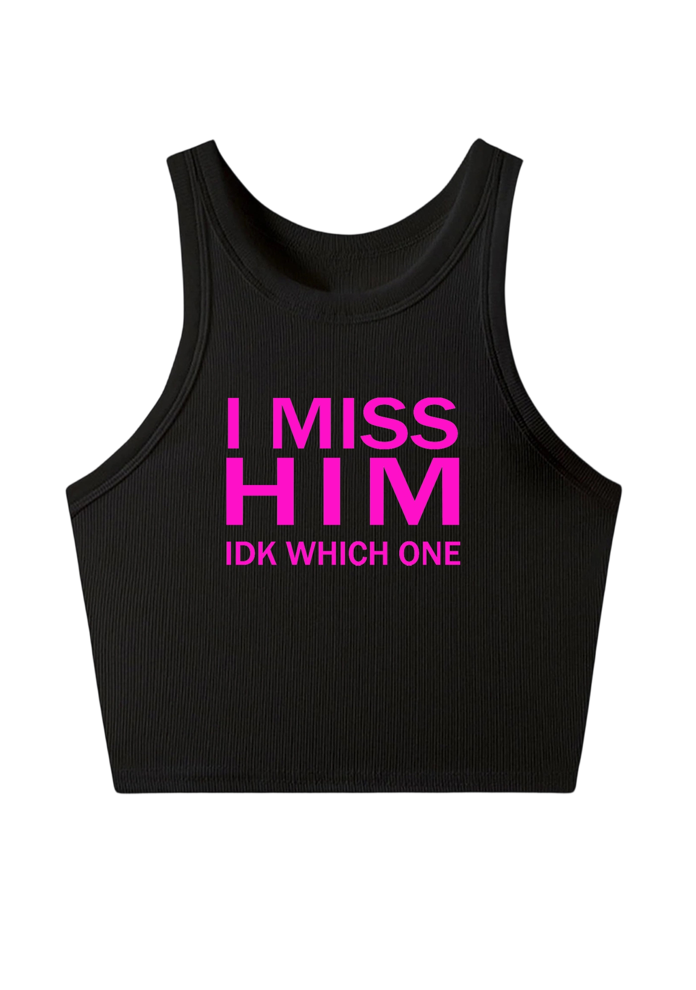 I Miss Him Y2K Crop Tank Top