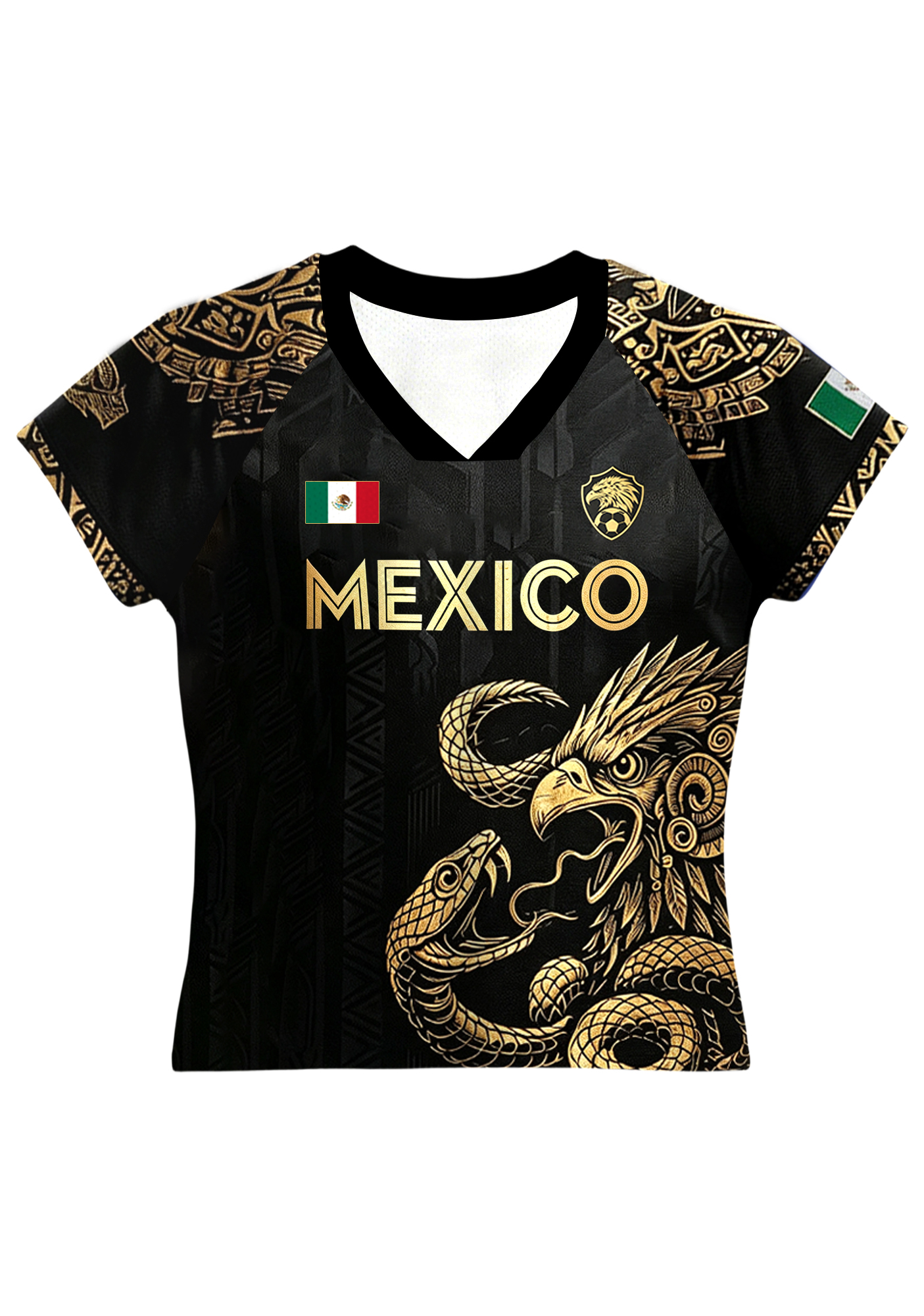 Mexico Eagle Snake Aztec Graphic Number 10 Baby Tee