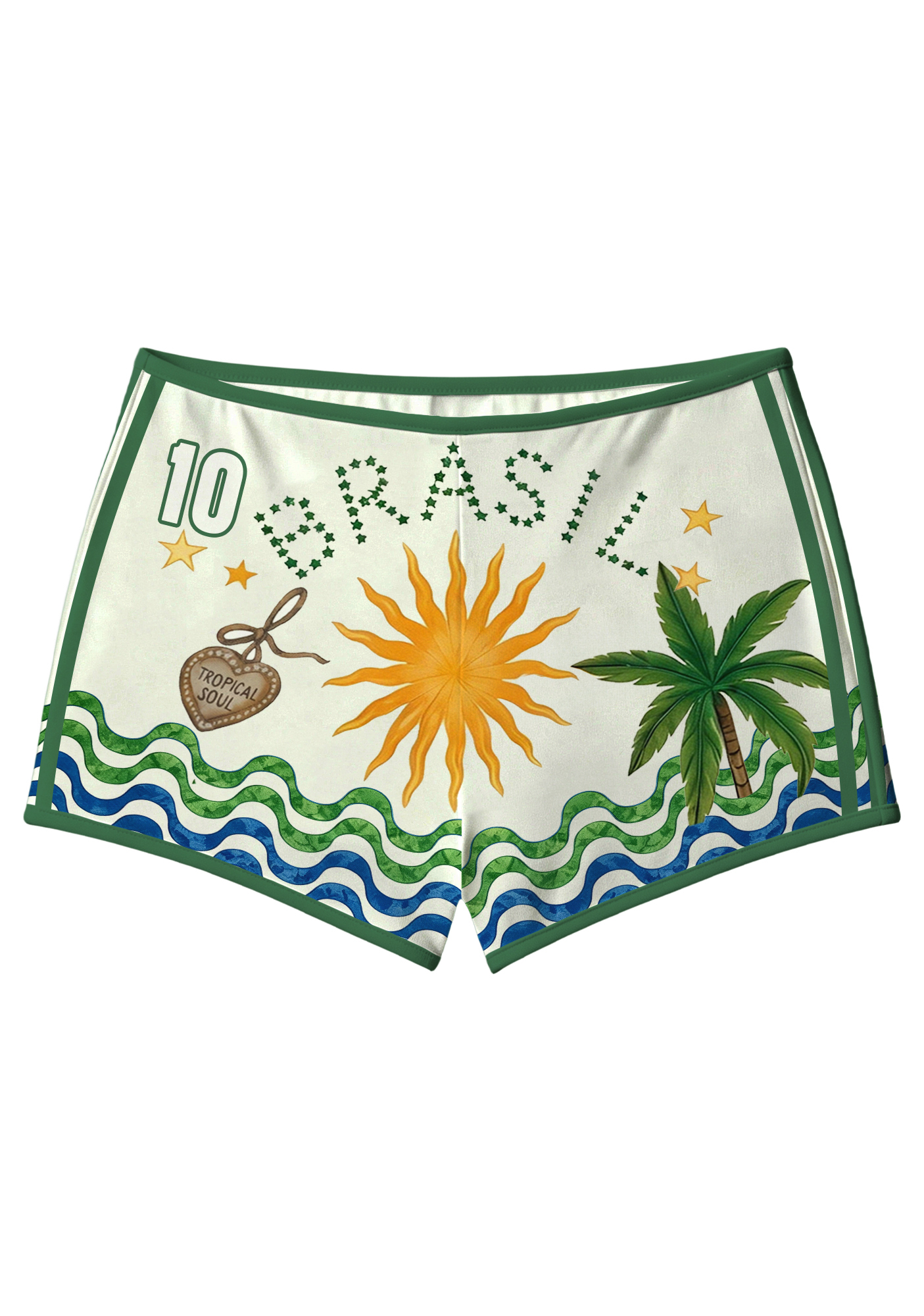 Tropical Brazil Vibes Sport Shorts