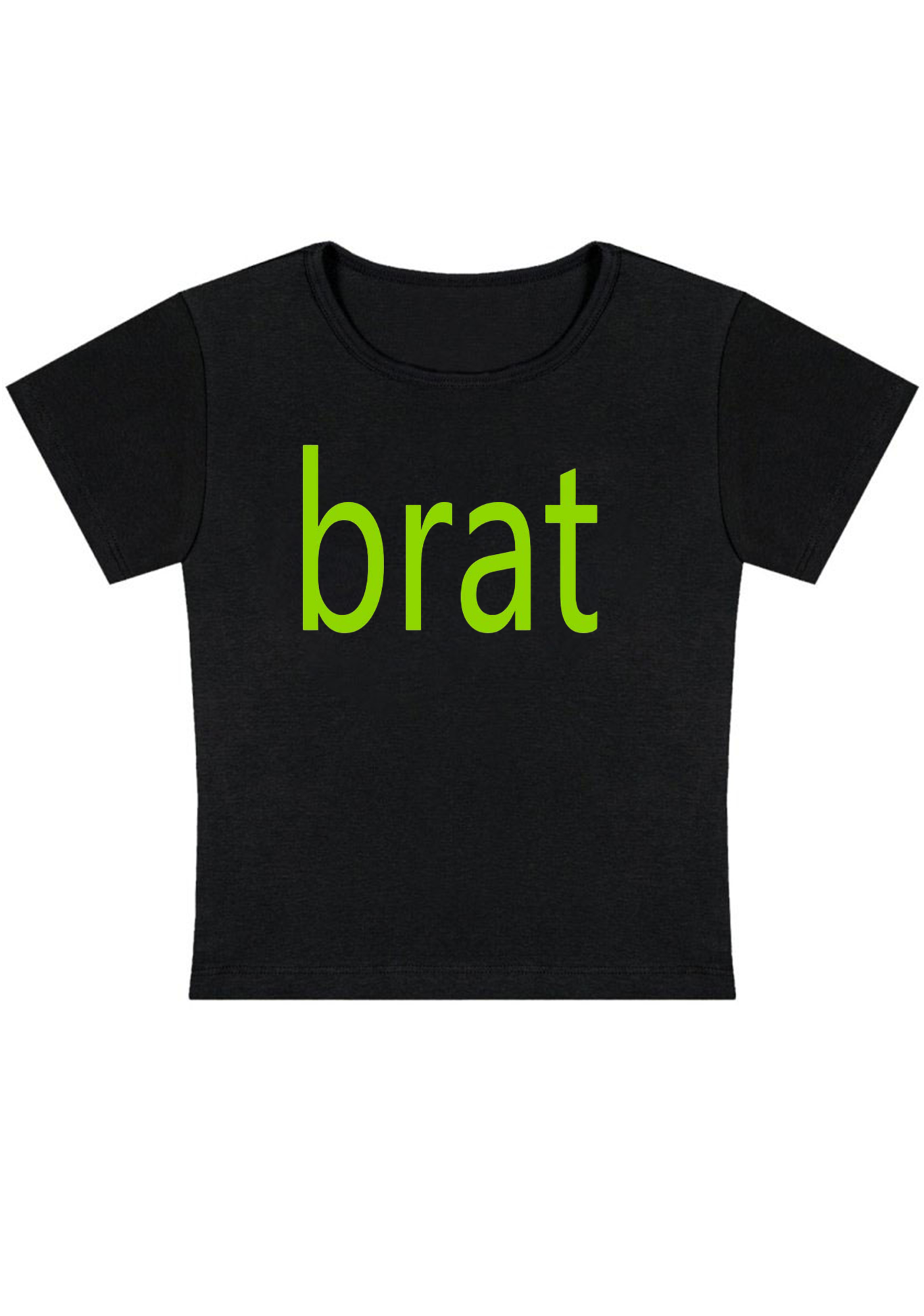 Green Brat Y2K Baby Tee