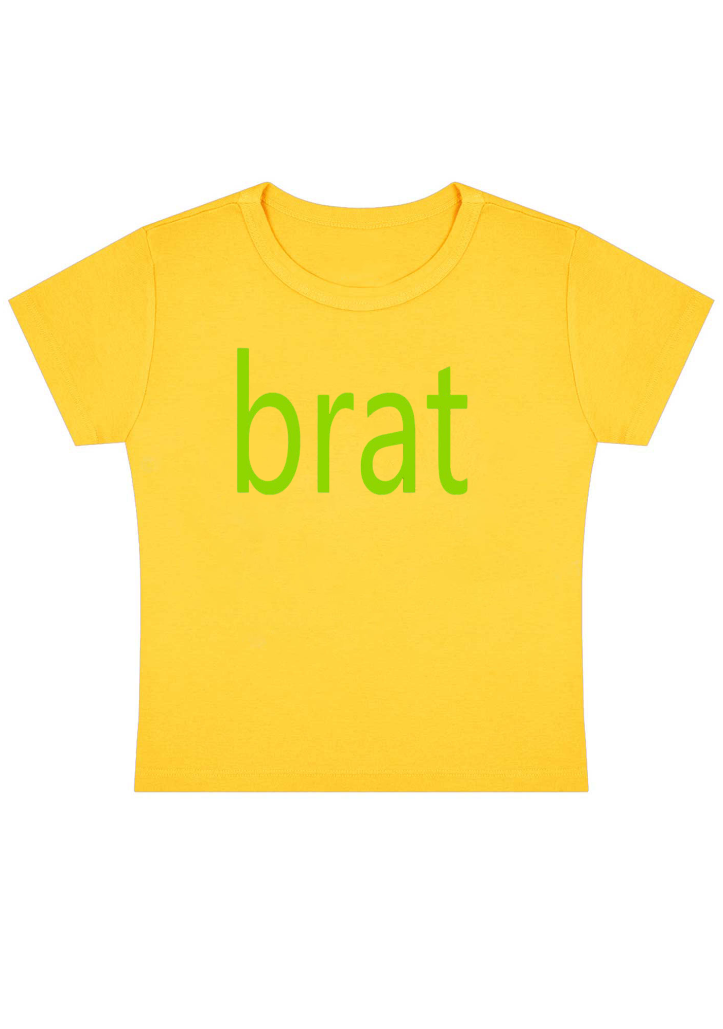 Green Brat Y2K Baby Tee