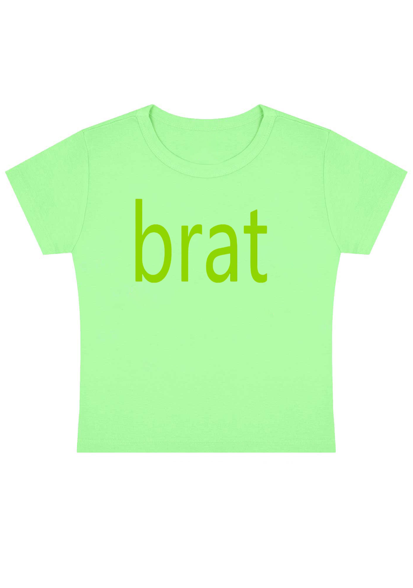 Green Brat Y2K Baby Tee