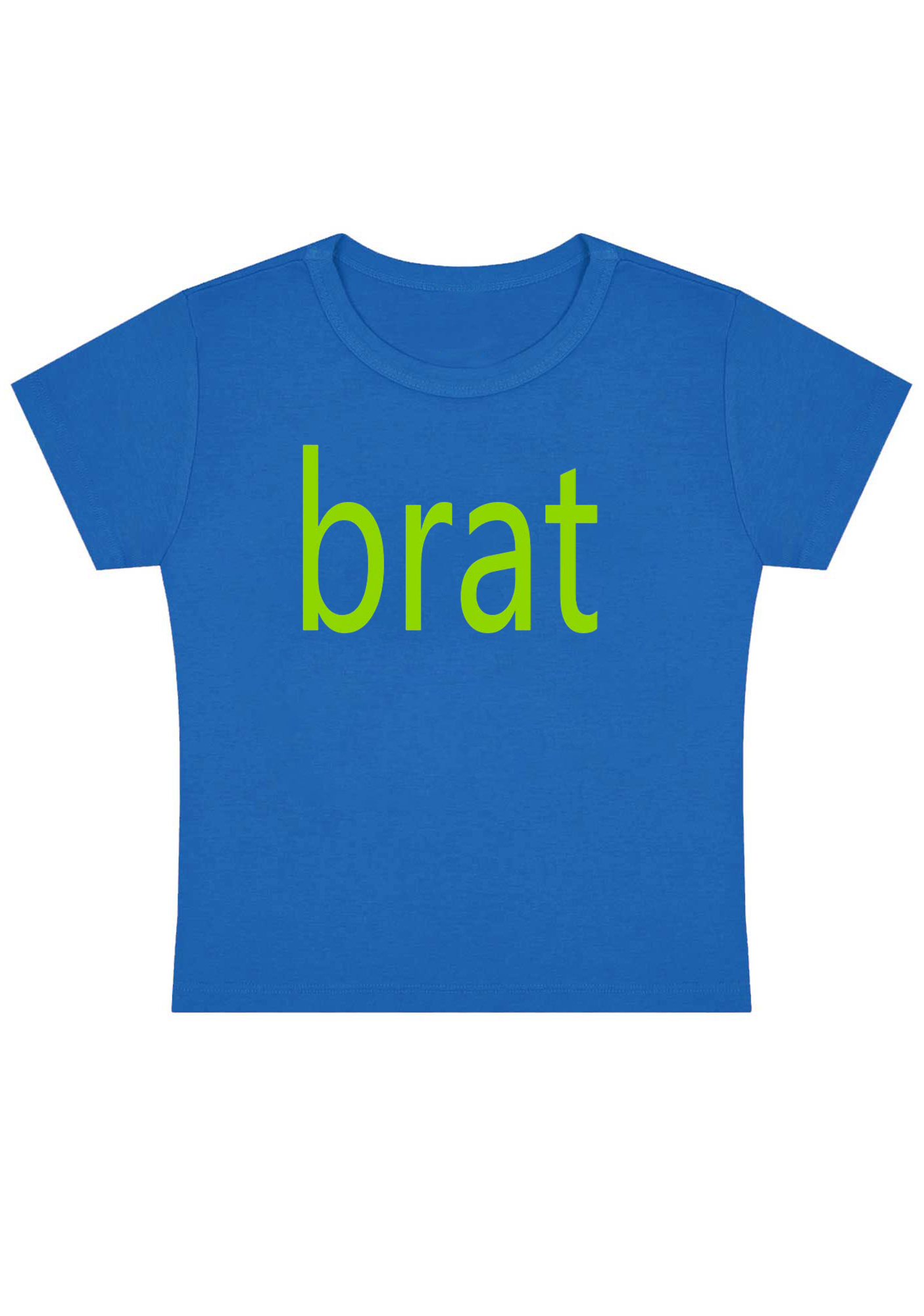 Green Brat Y2K Baby Tee