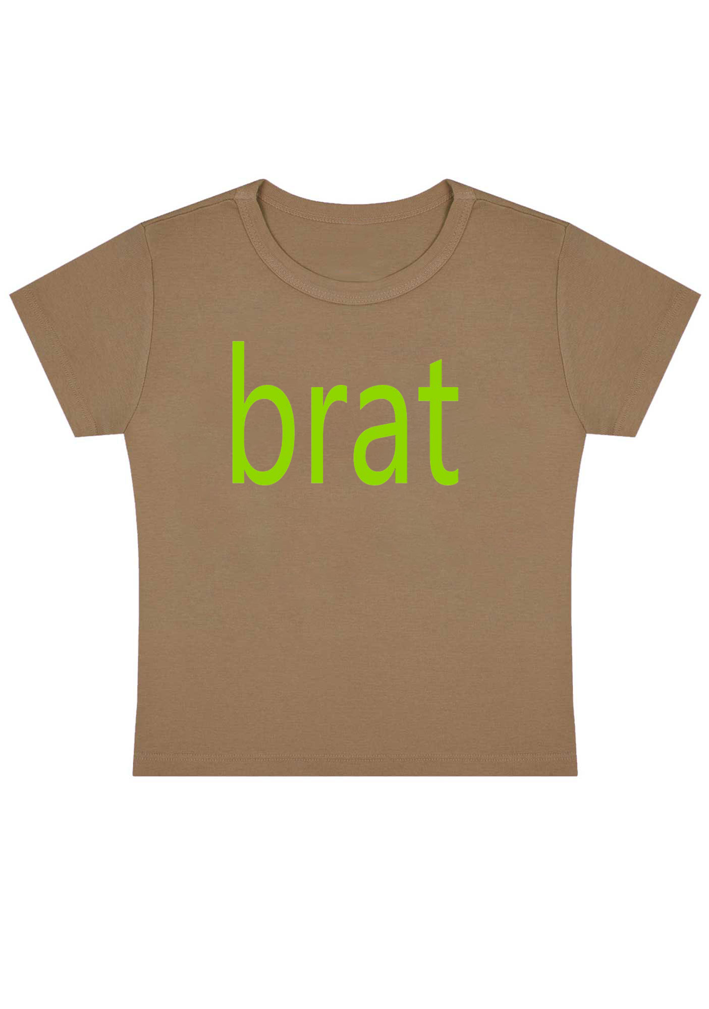 Green Brat Y2K Baby Tee
