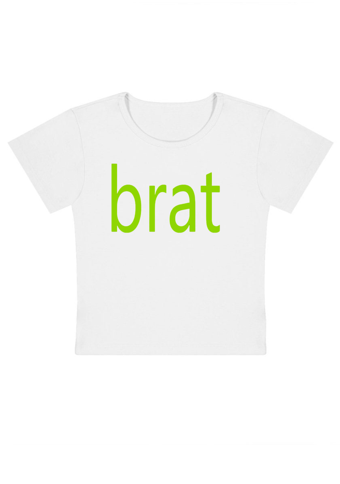 Green Brat Y2K Baby Tee