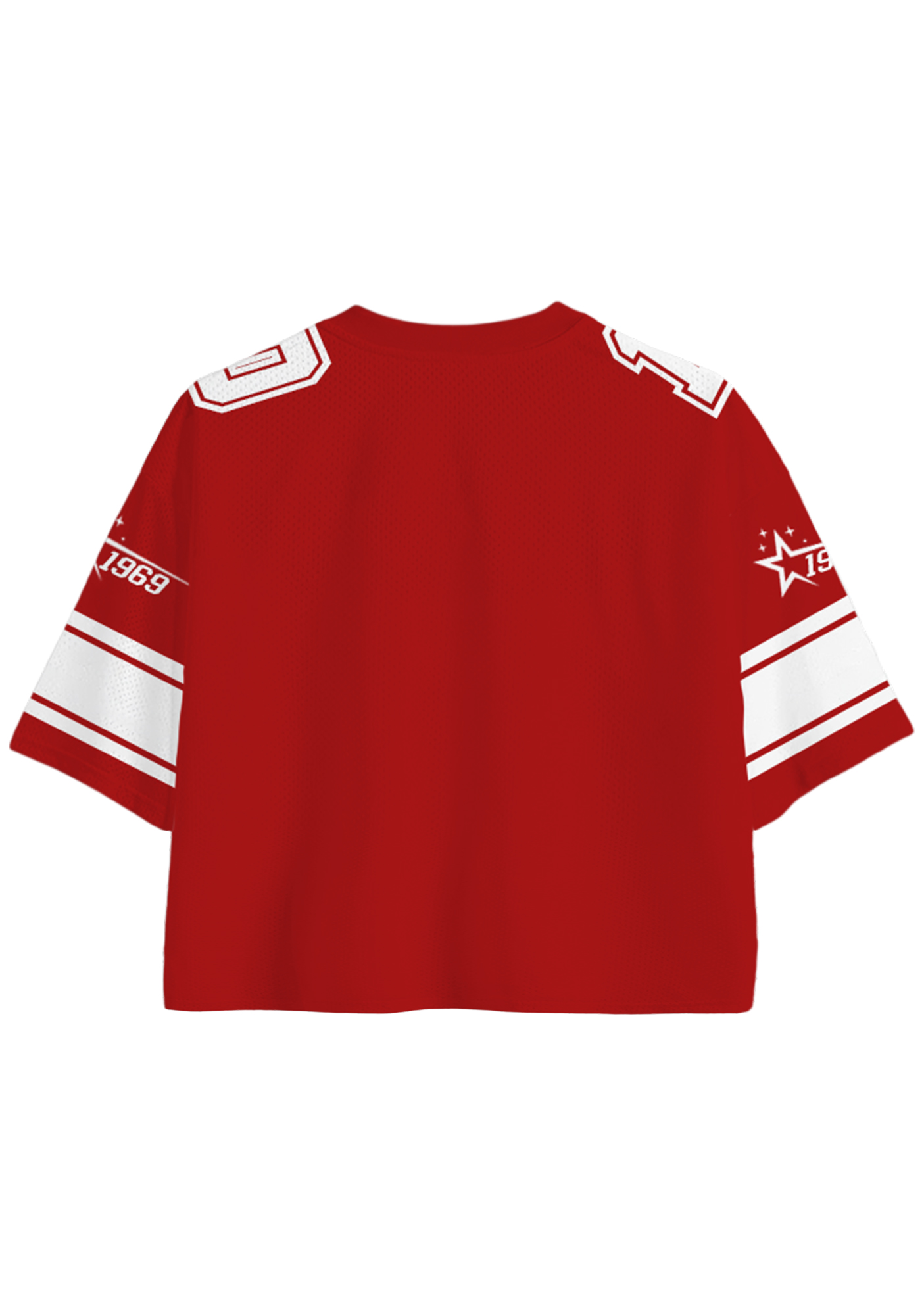 Red Racing 10 Vintage Cropped Mesh Jersey Shirt