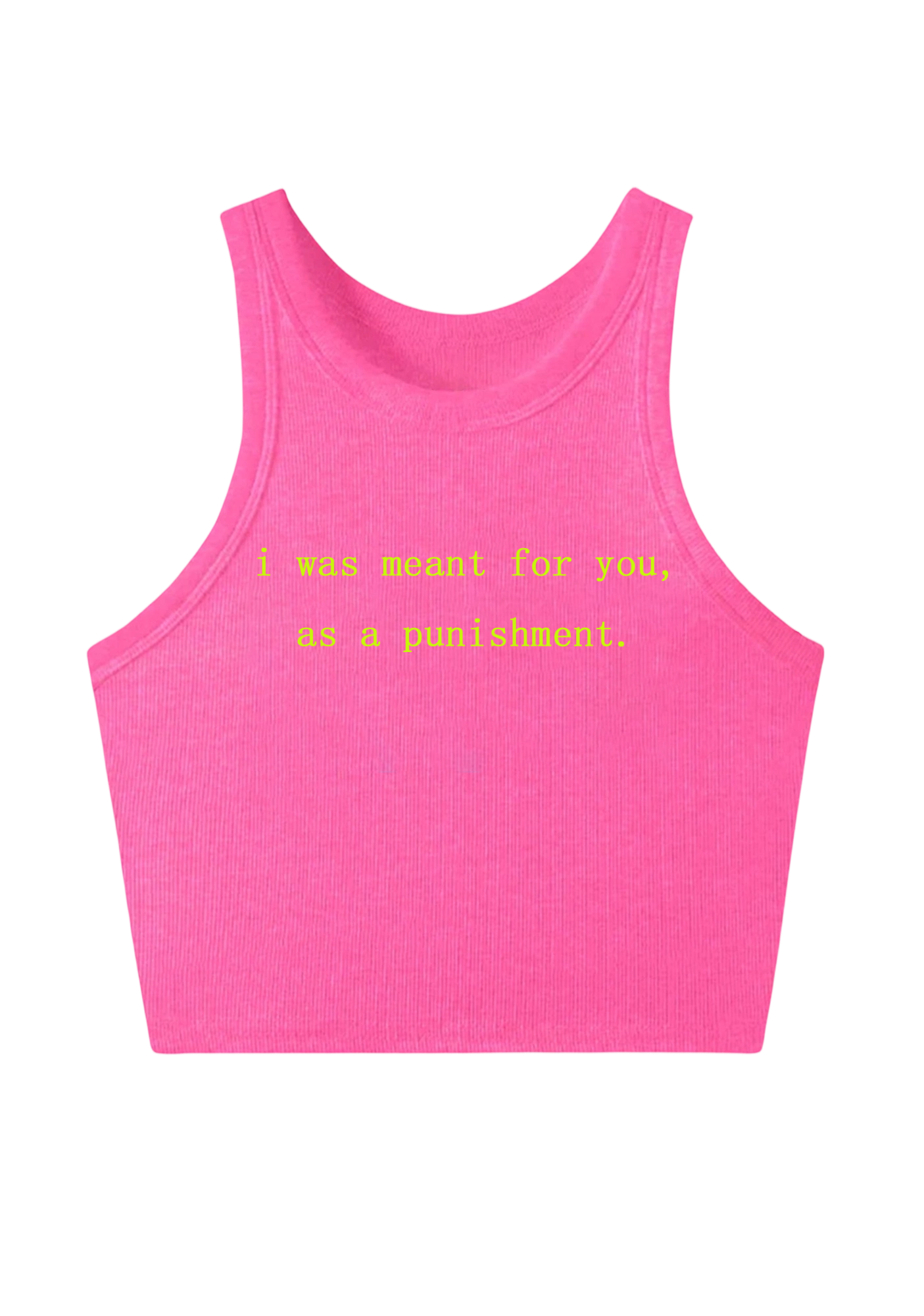 I Was Meant For You, As A Punishment Y2K Crop Tank Top