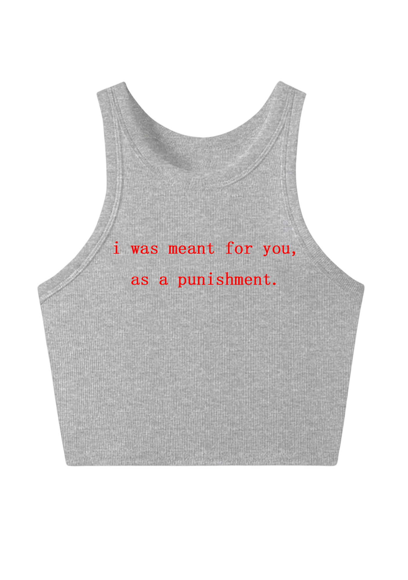 I Was Meant For You, As A Punishment Y2K Crop Tank Top