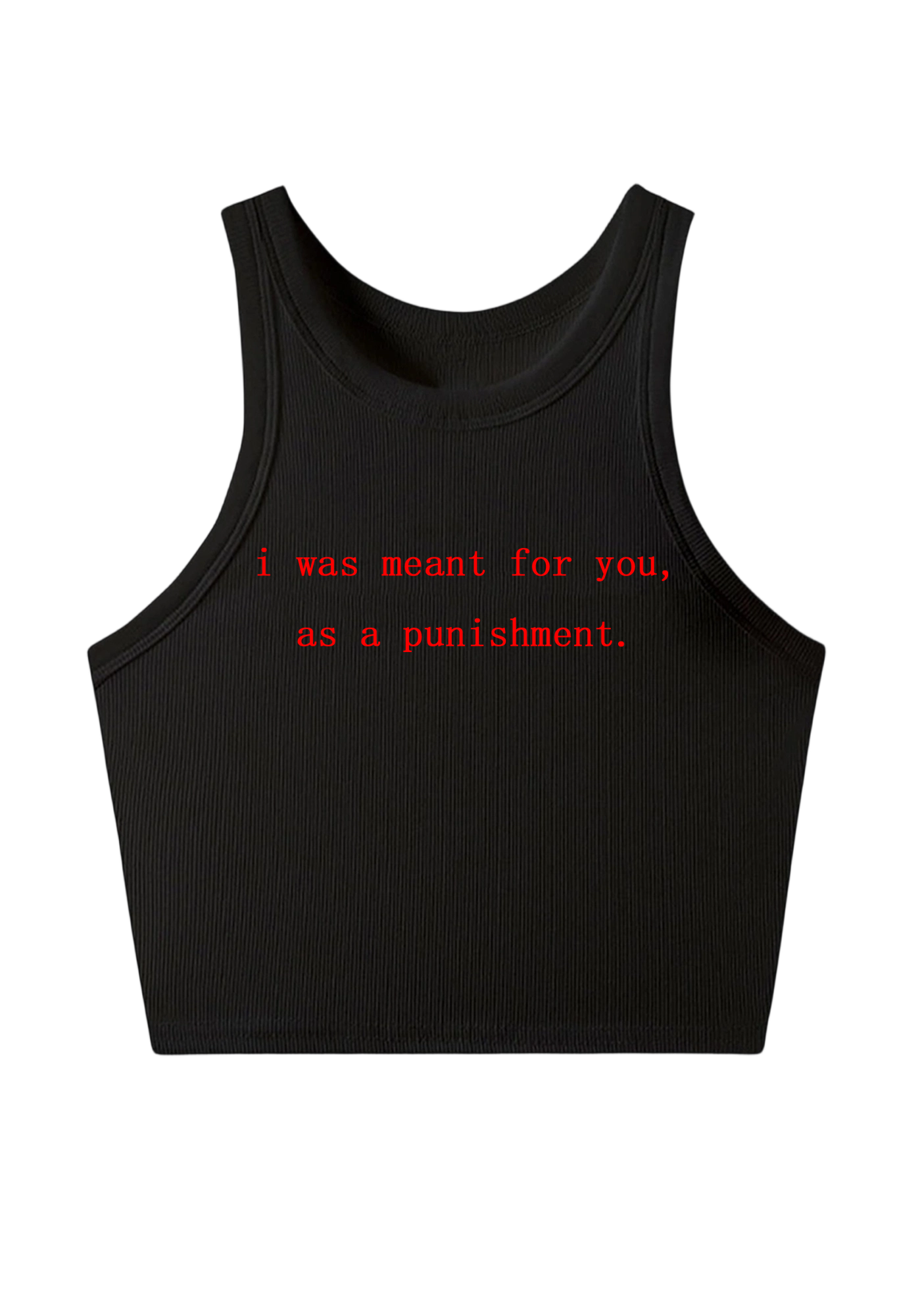I Was Meant For You, As A Punishment Y2K Crop Tank Top