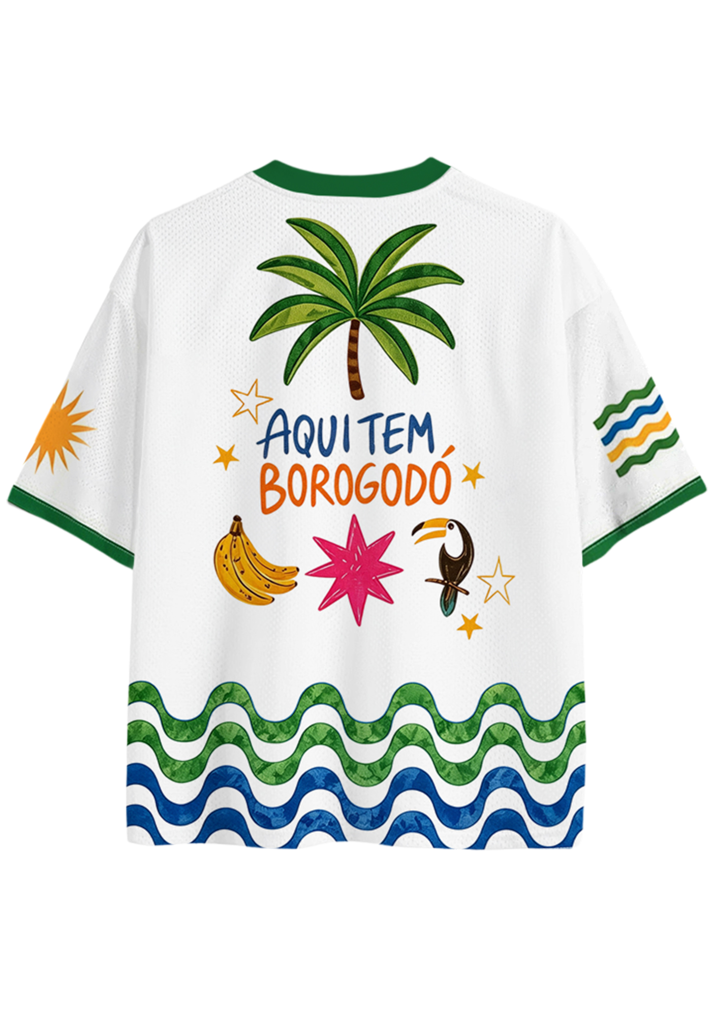 Tropical Brazil Vibes Mesh Jersey Shirts
