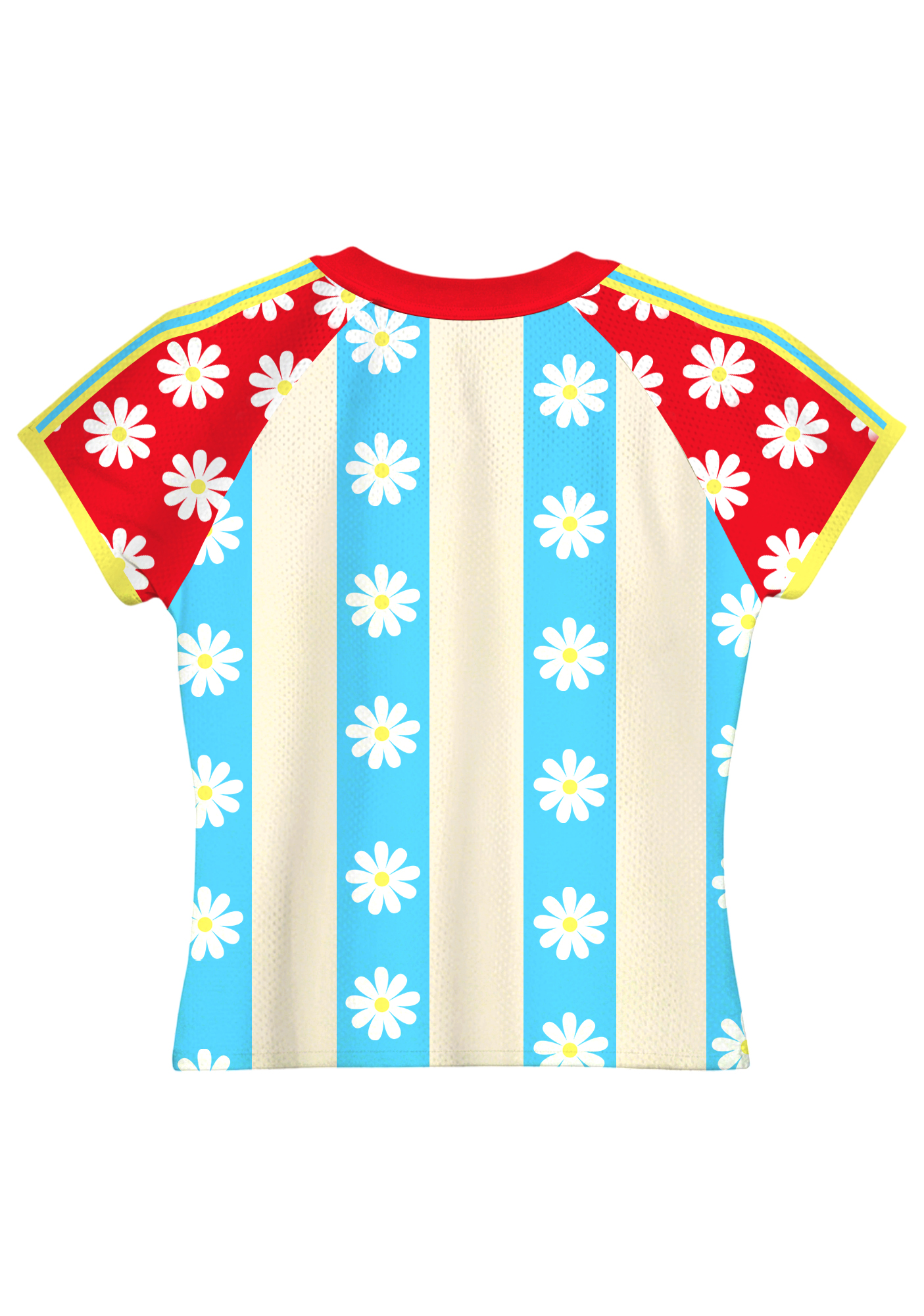 Striped Colombia Flag Daisy Baby Tee