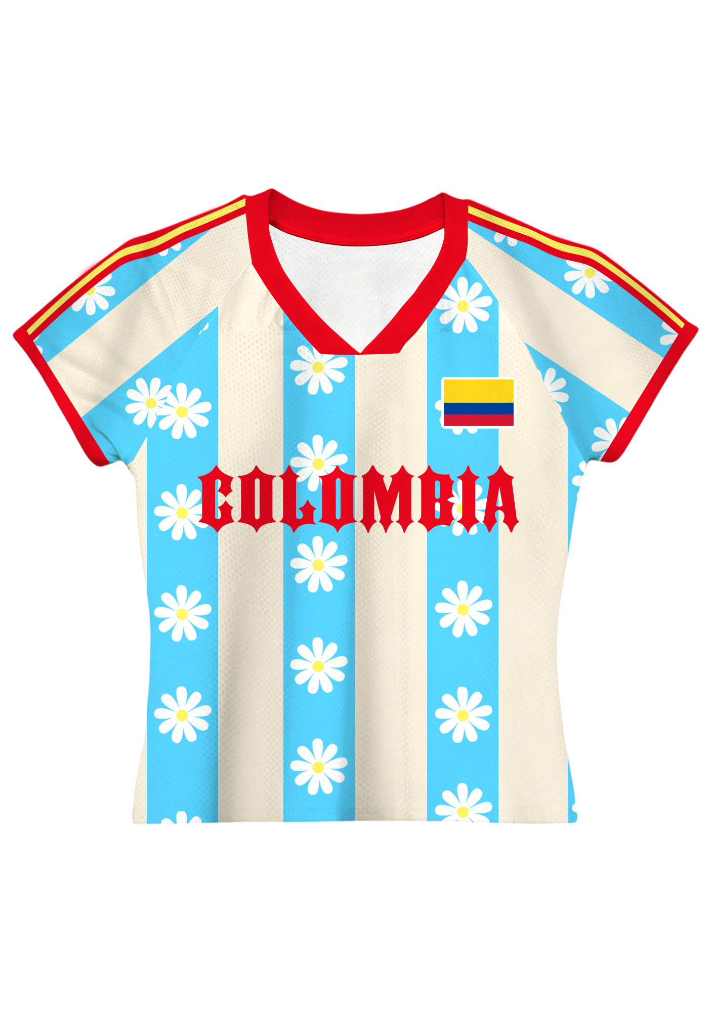 Summer Floral Colombia Baby Tee