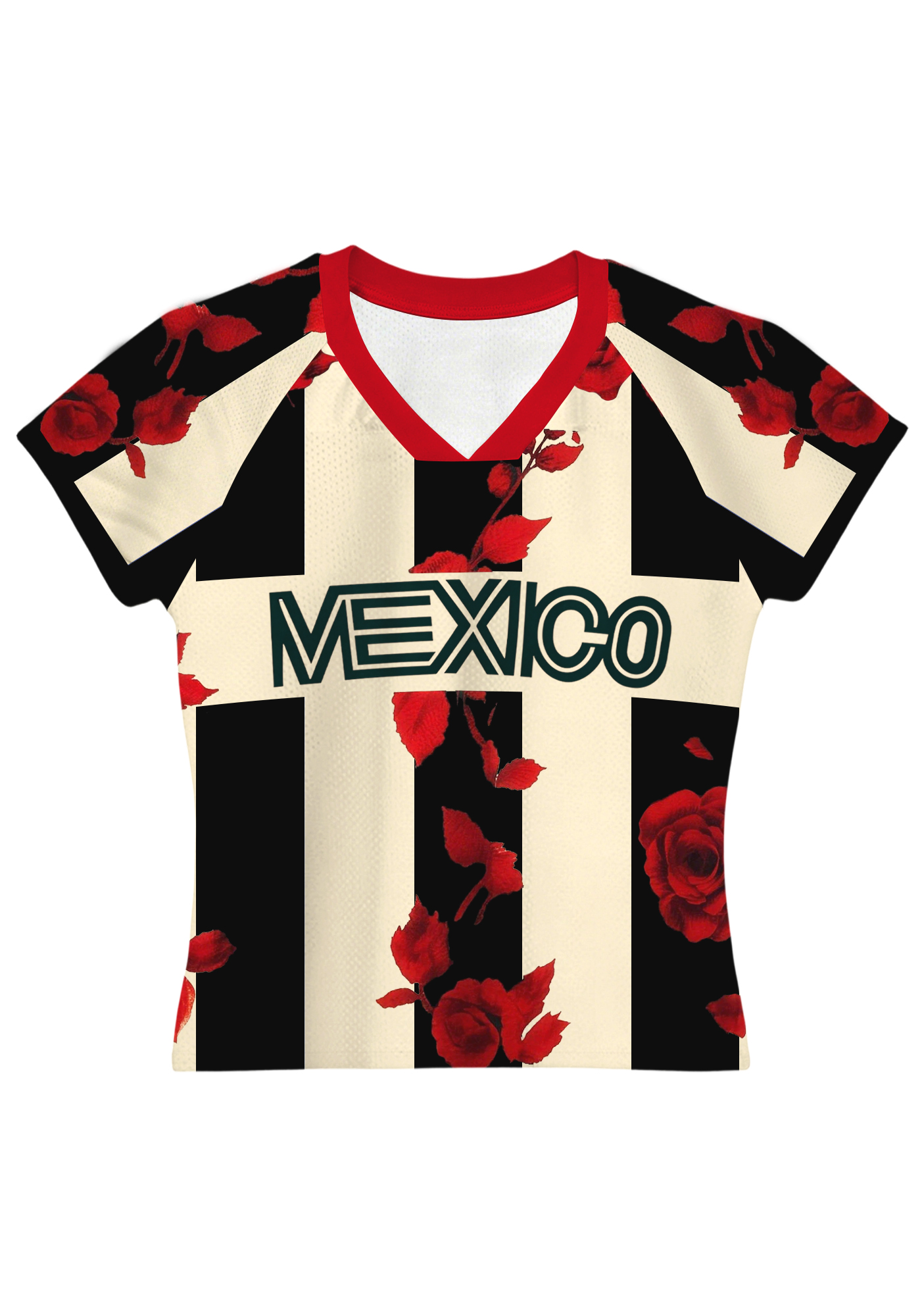 Vintage Gothic Rose Mexico Baby Tee