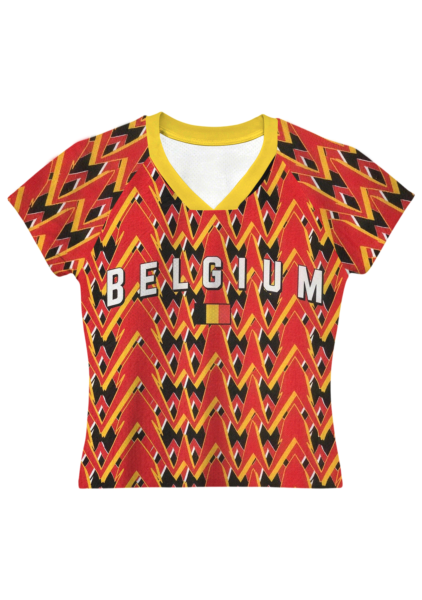 Vintage Abstract Geometric Belgium Baby Tee