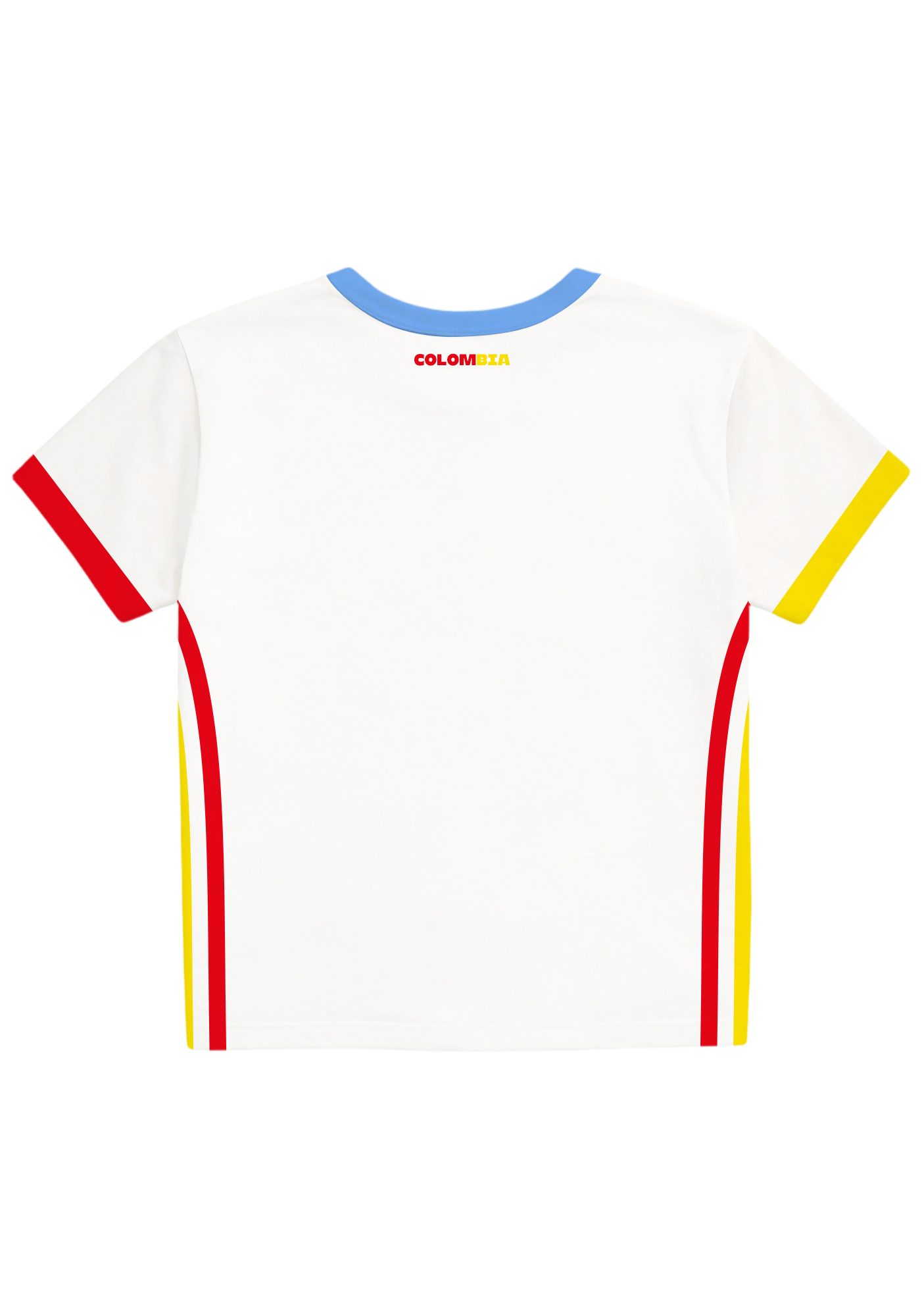 Retro Lettering Colombia Flag Y2K Baby Tee
