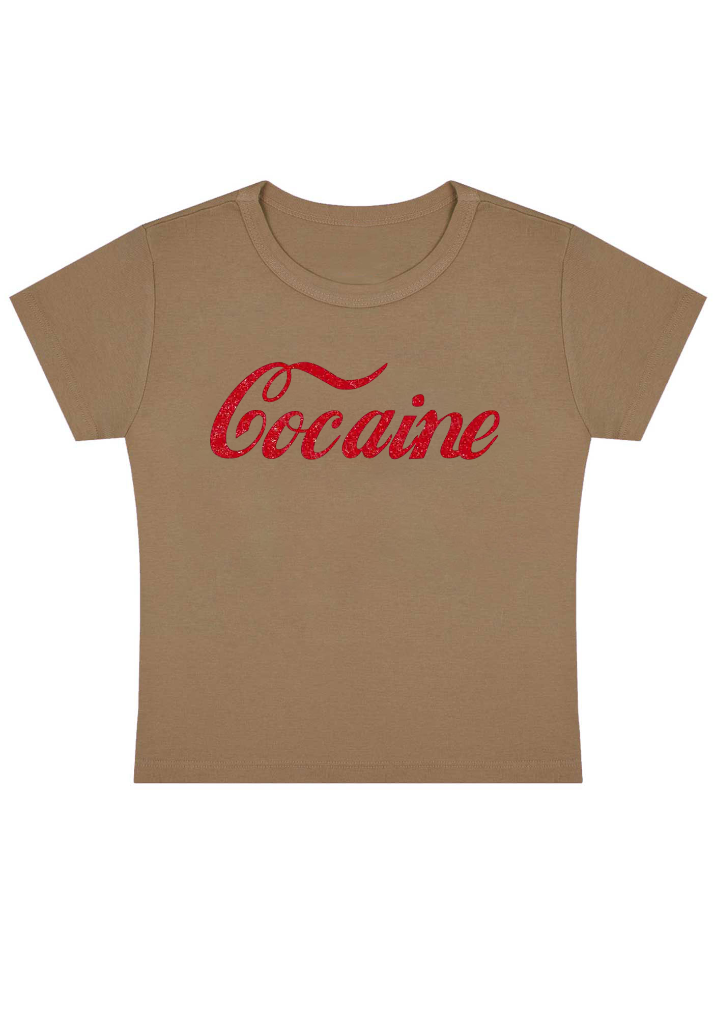 Cocaine Y2K Baby Tee