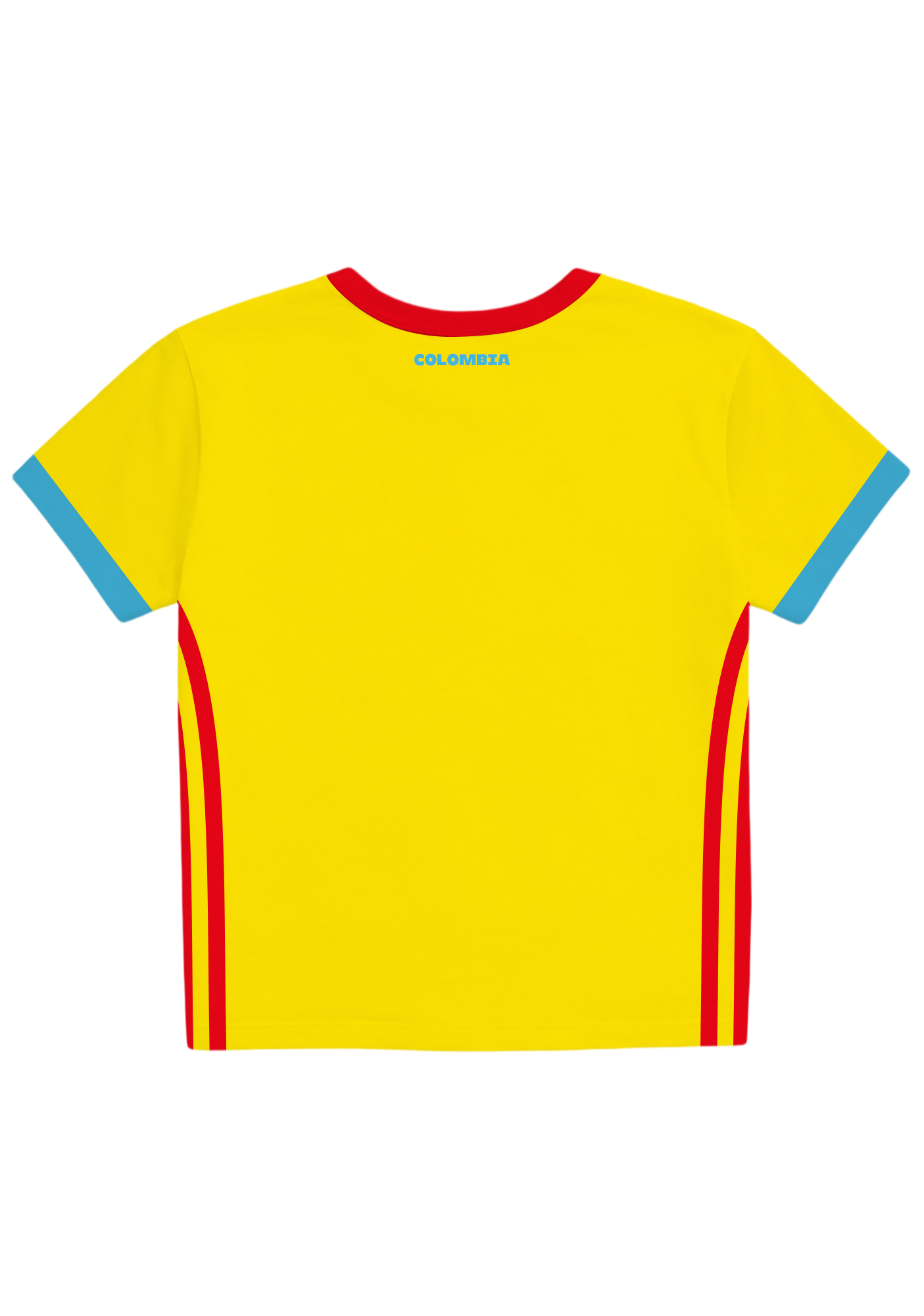 Yellow Colombia Flag Y2K Baby Tee