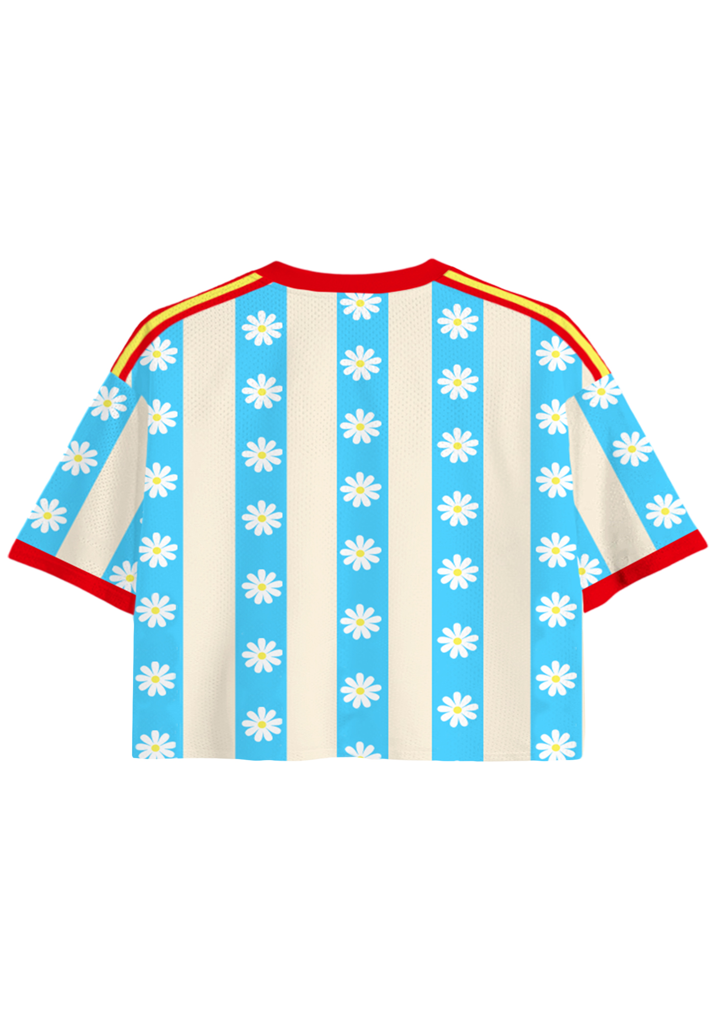 Summer Floral Colombia Cropped Jersey Shirt