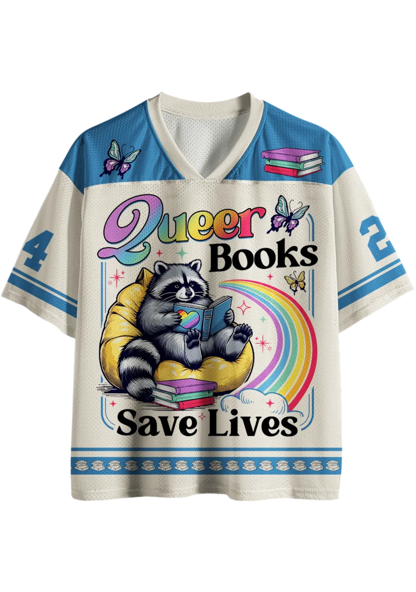Queer Books Save Lives Mesh Jersey