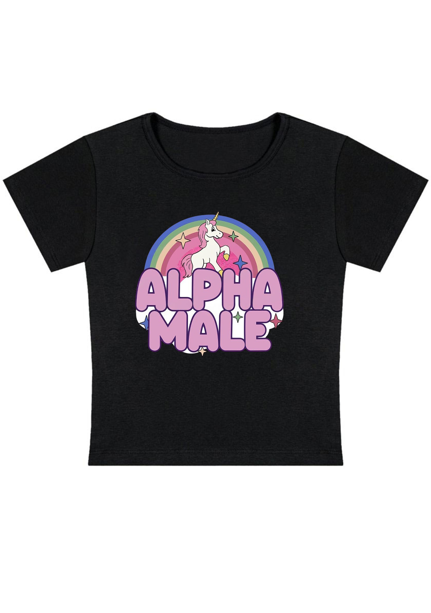 Alpha Male Y2K Baby Tee