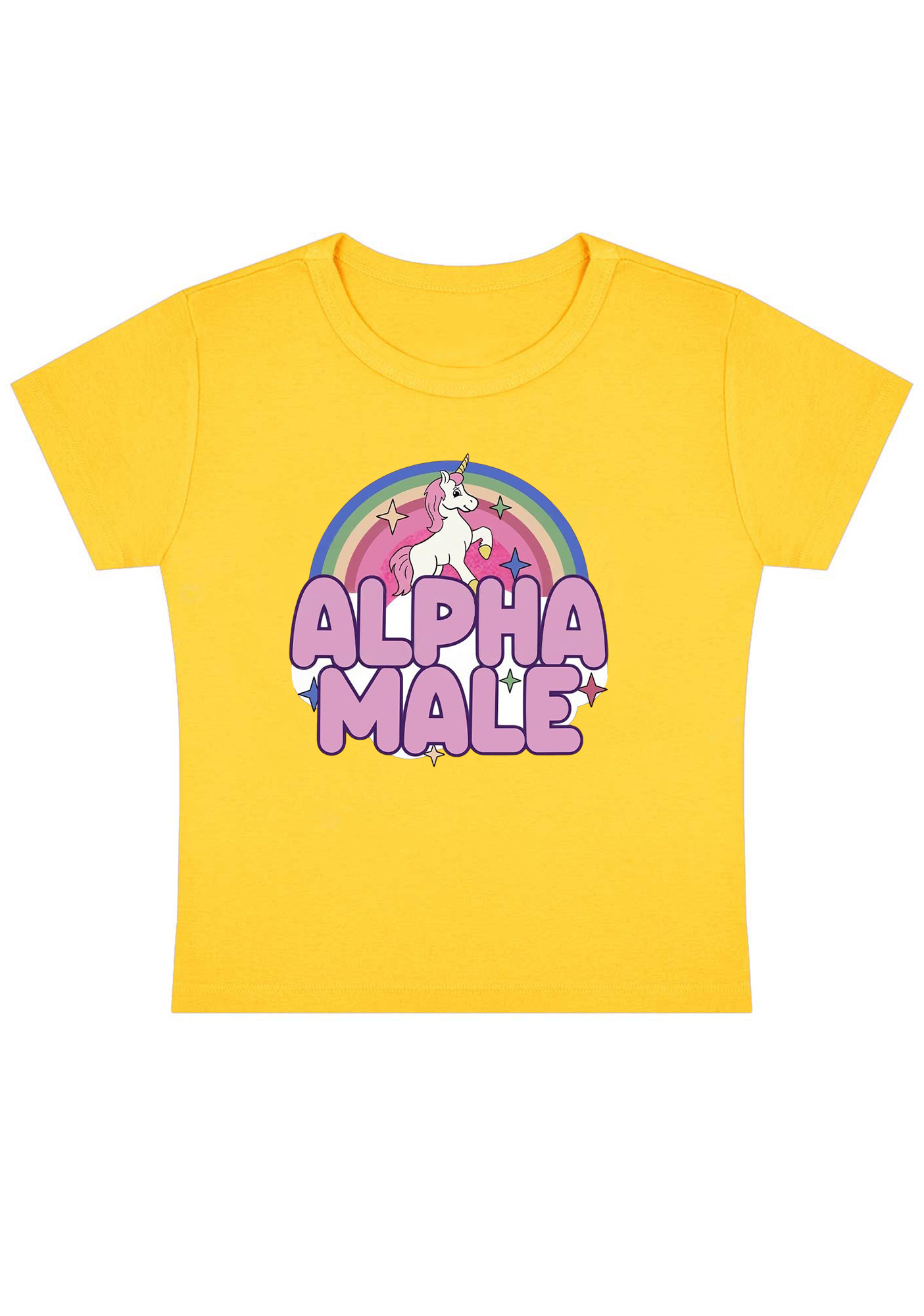 Alpha Male Y2K Baby Tee