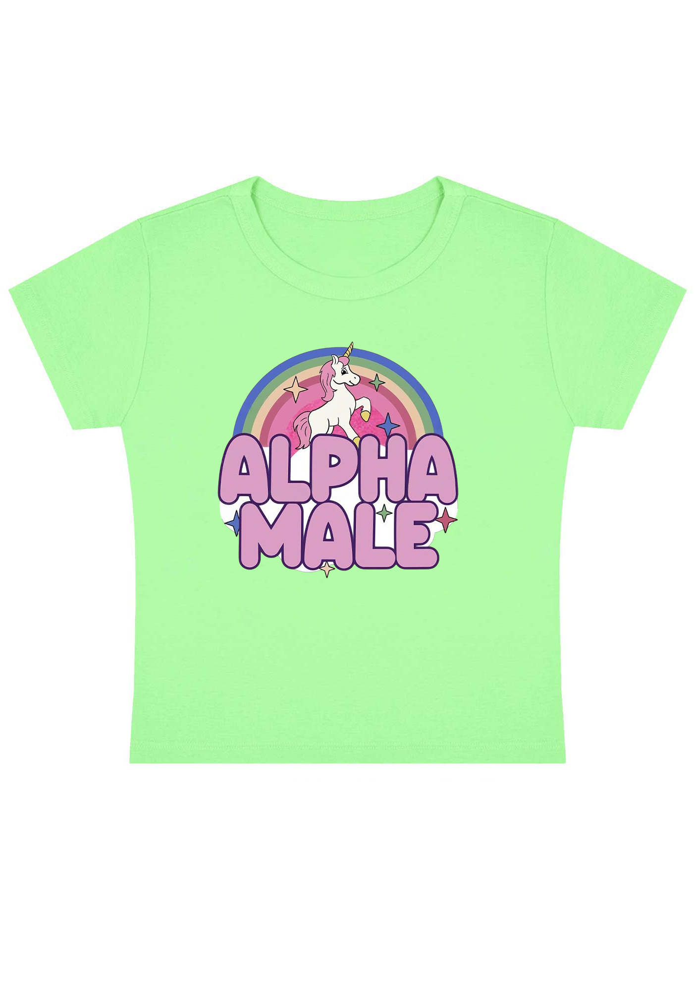 Alpha Male Y2K Baby Tee