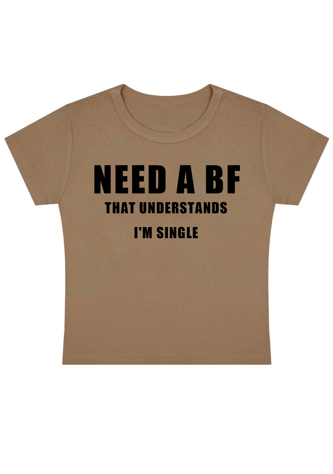 NEED A BF Y2k Baby Tee