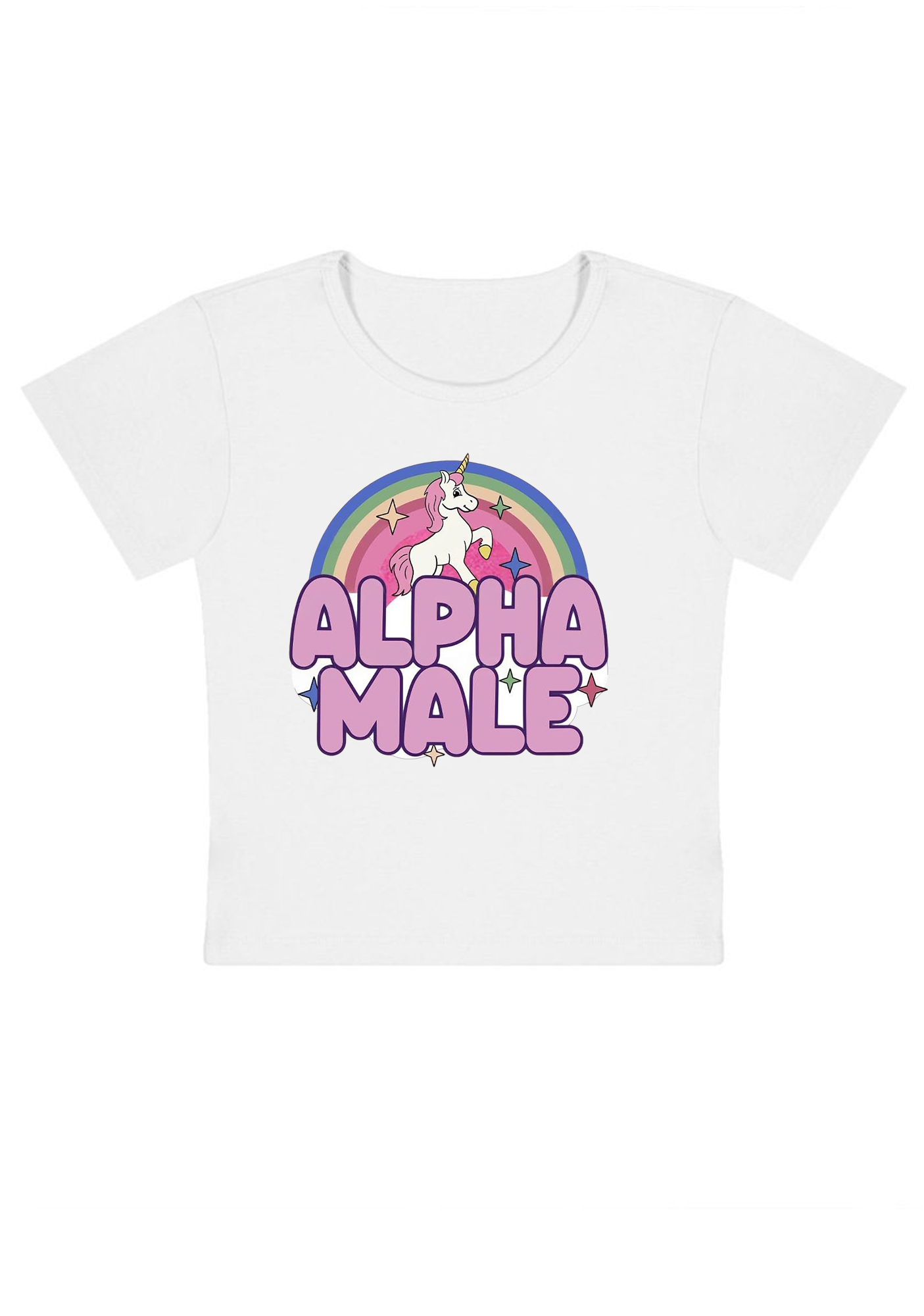 Alpha Male Y2K Baby Tee