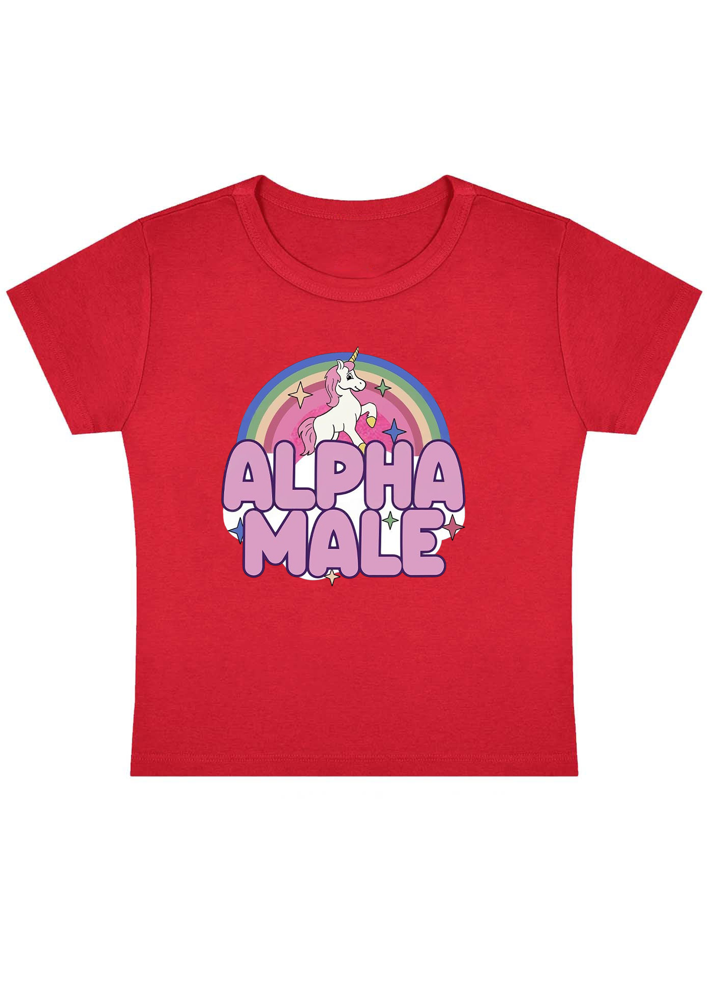 Alpha Male Y2K Baby Tee