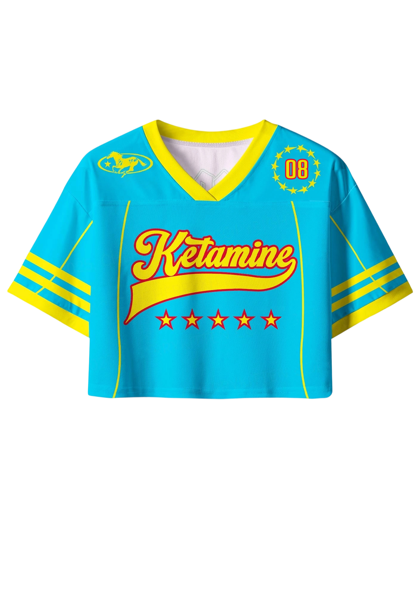 Ketamine Y2K Crop Sport Jersey Shirts
