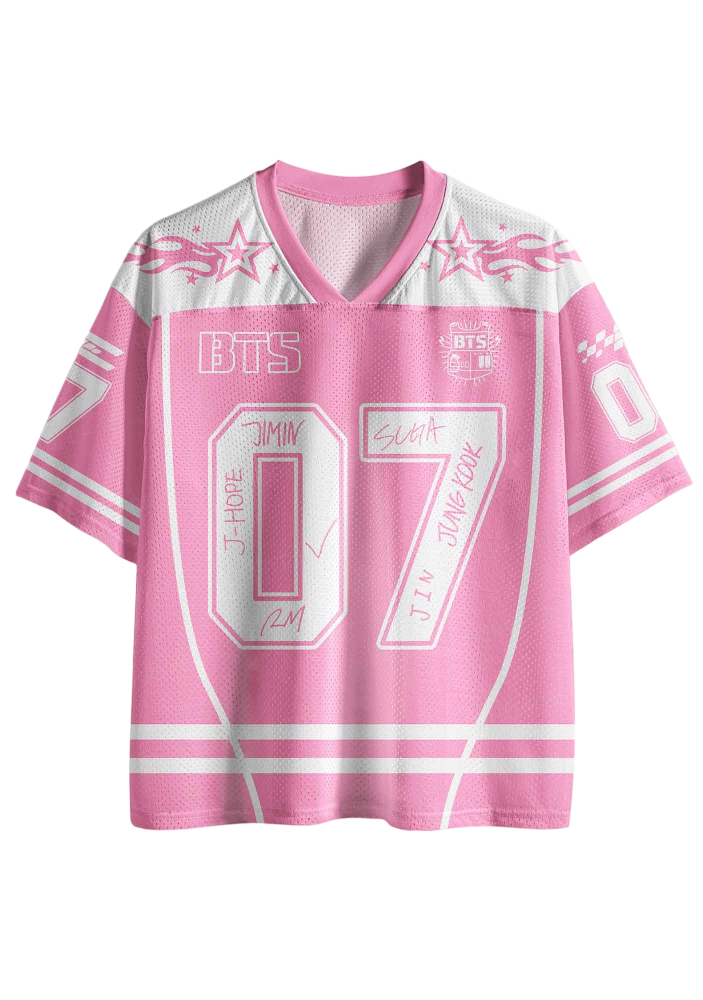  Streetwear Custom BTS Mesh Jersey Shirt