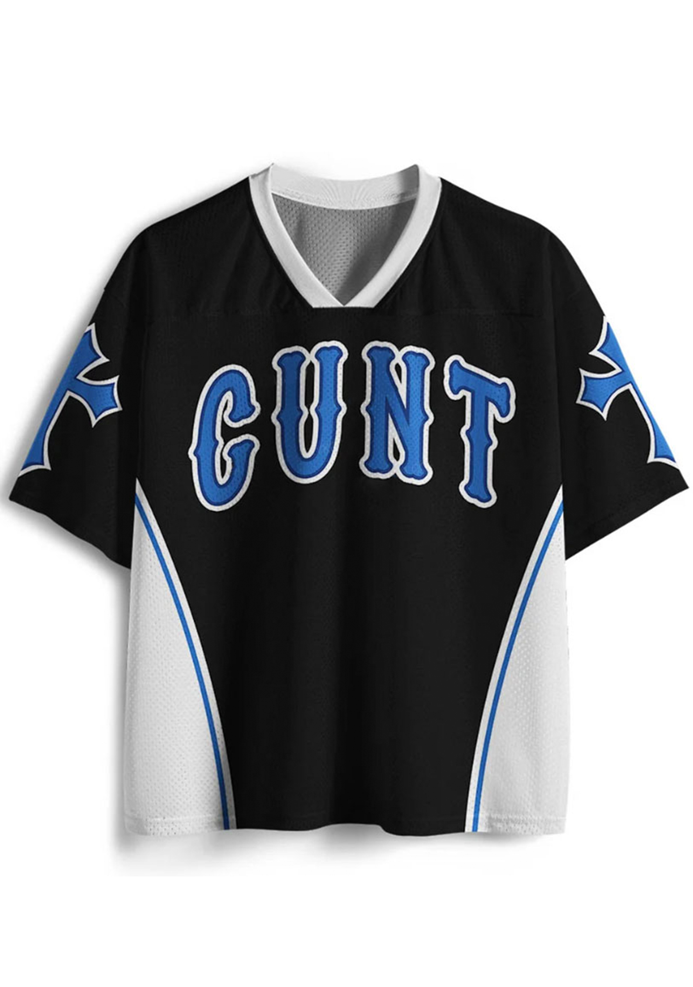 Cunt Y2K Crop Sport Jersey Shirts