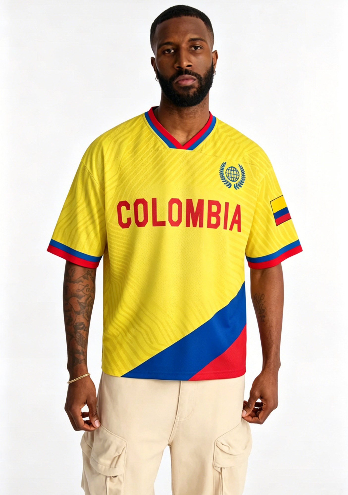 Colombia National Team Fan Mesh Jersey Shirts