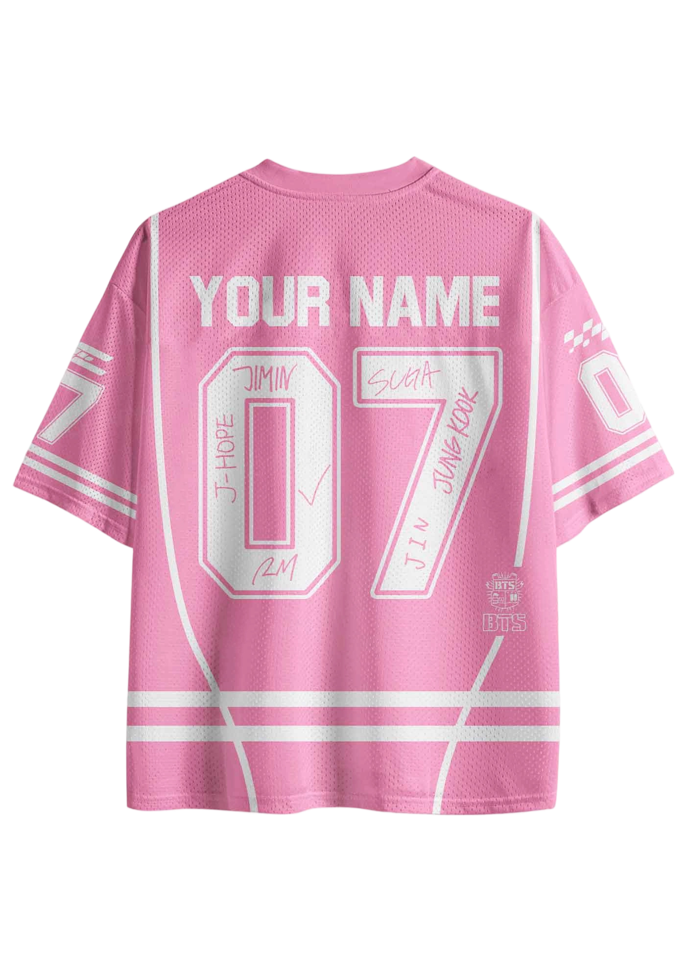  Streetwear Custom BTS Mesh Jersey Shirt