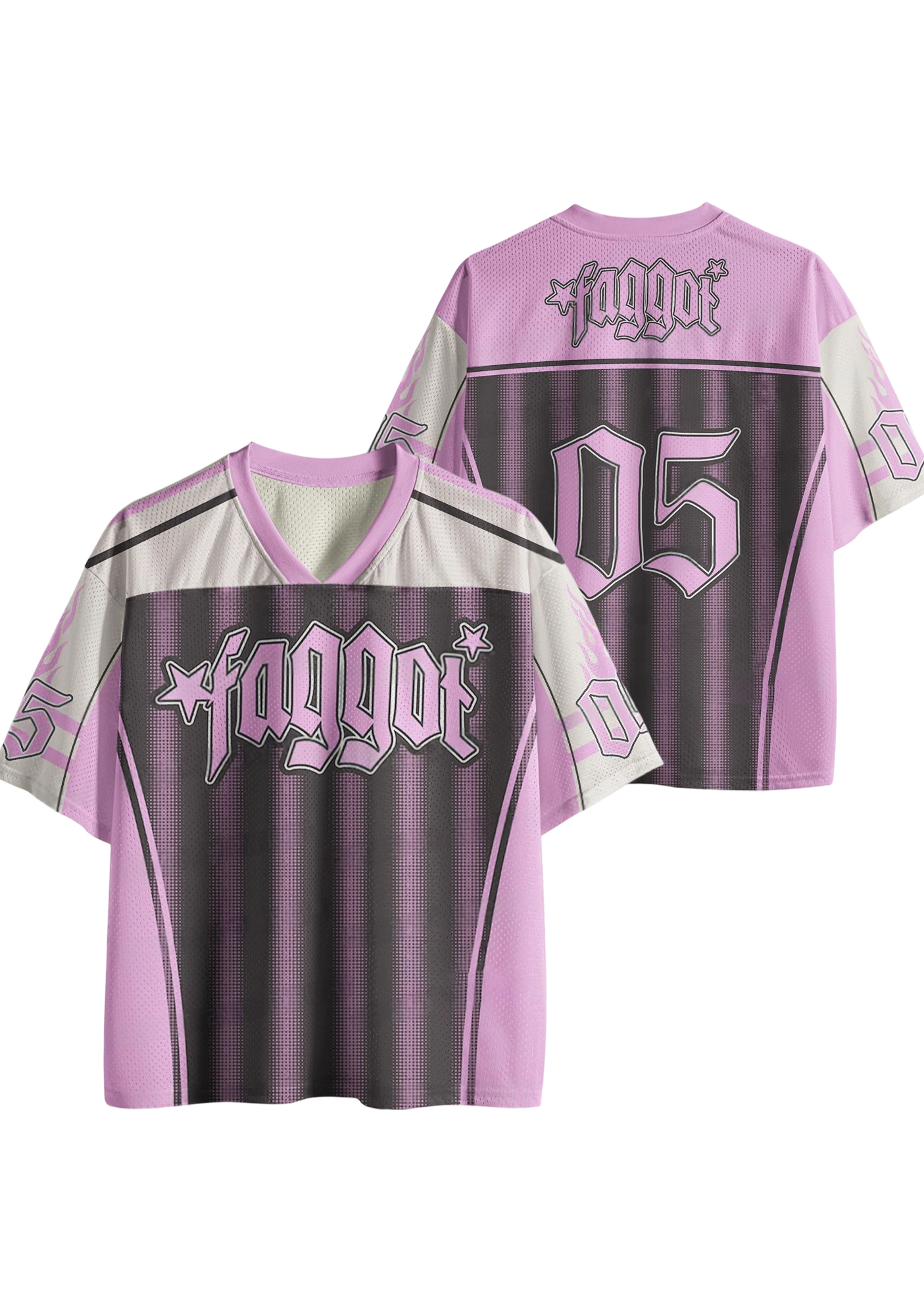 Faggot Pink Y2K Jersey Shirt