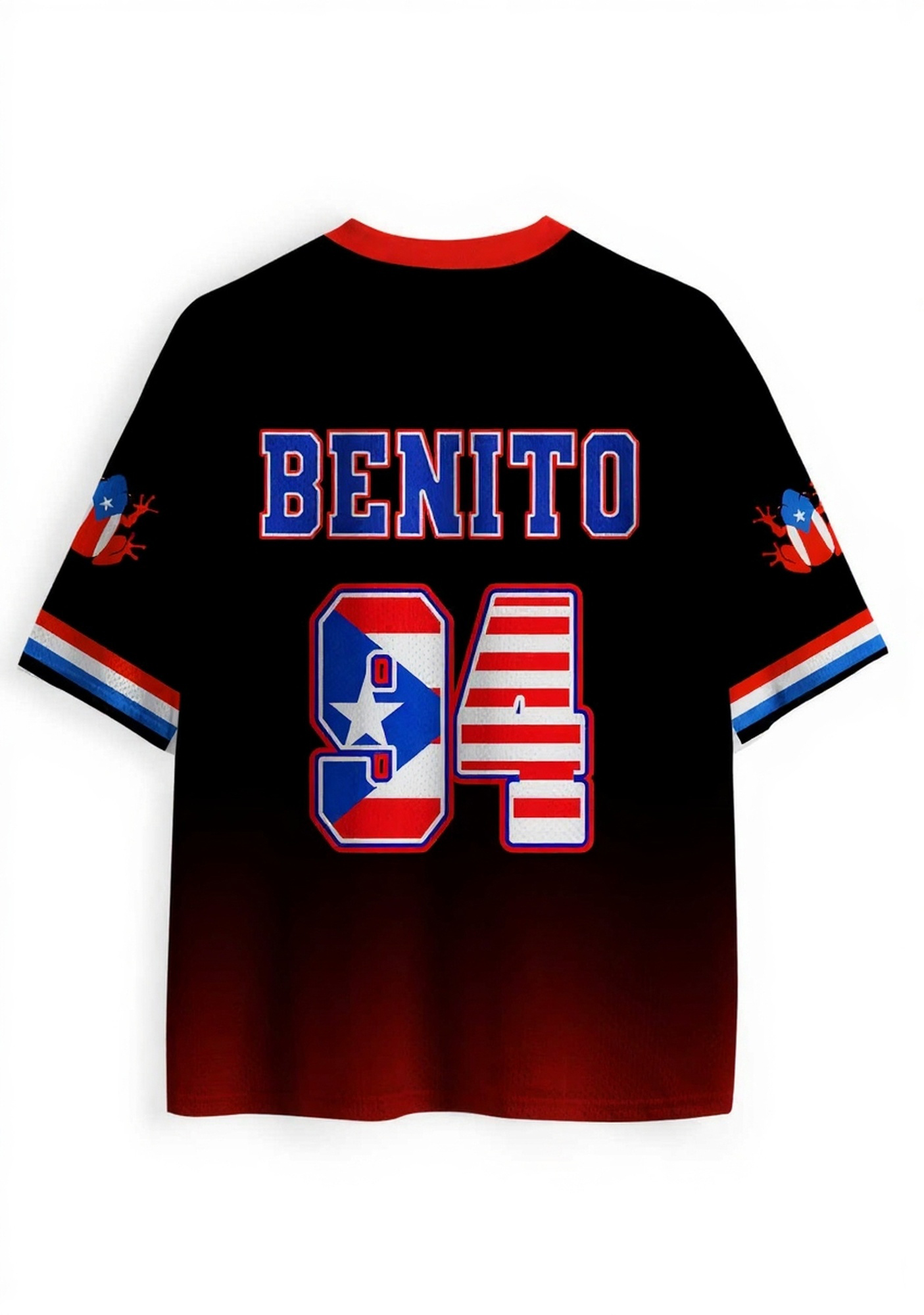 Black Team Bunny Y2K Crop Sport Jersey Shirts