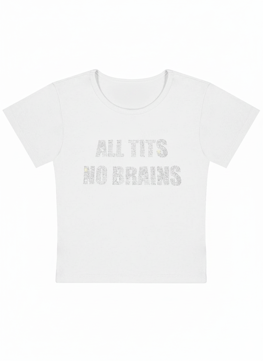 [Copy]A Little Bit Dramatic Y2K Baby Tee