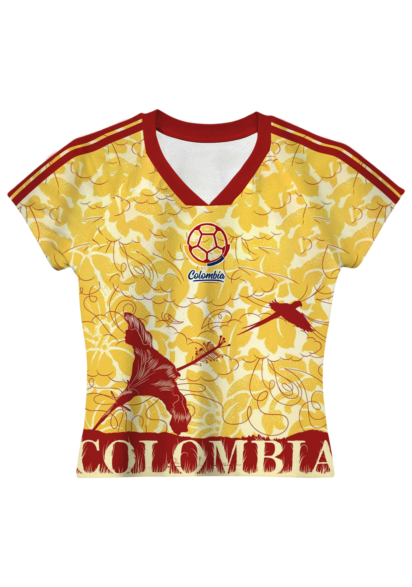 Vintage Floral Colombia Number 10 Baby Tee
