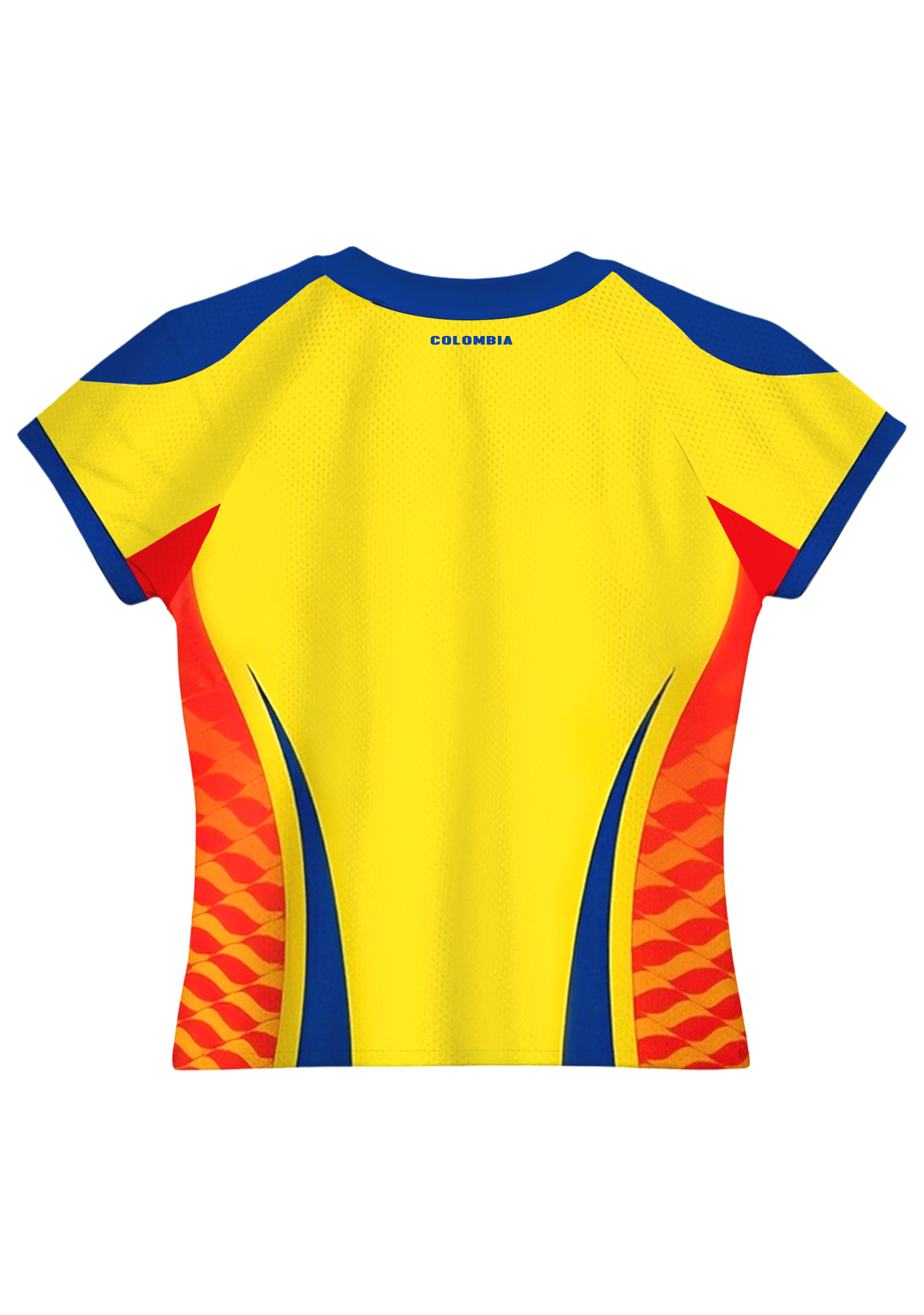 Yellow Blue Colombia National Team Baby Tee