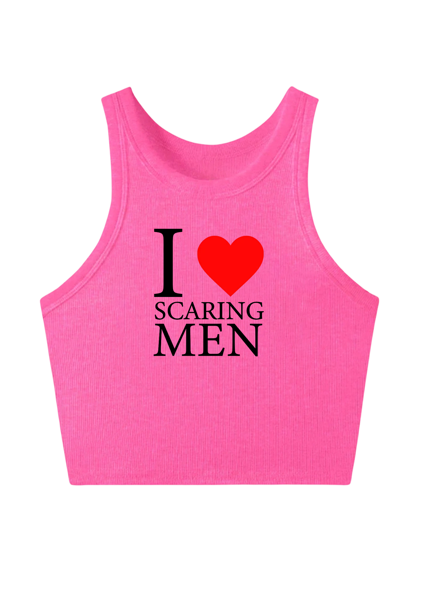 I Love Scaring Men Y2K Crop Tank Top