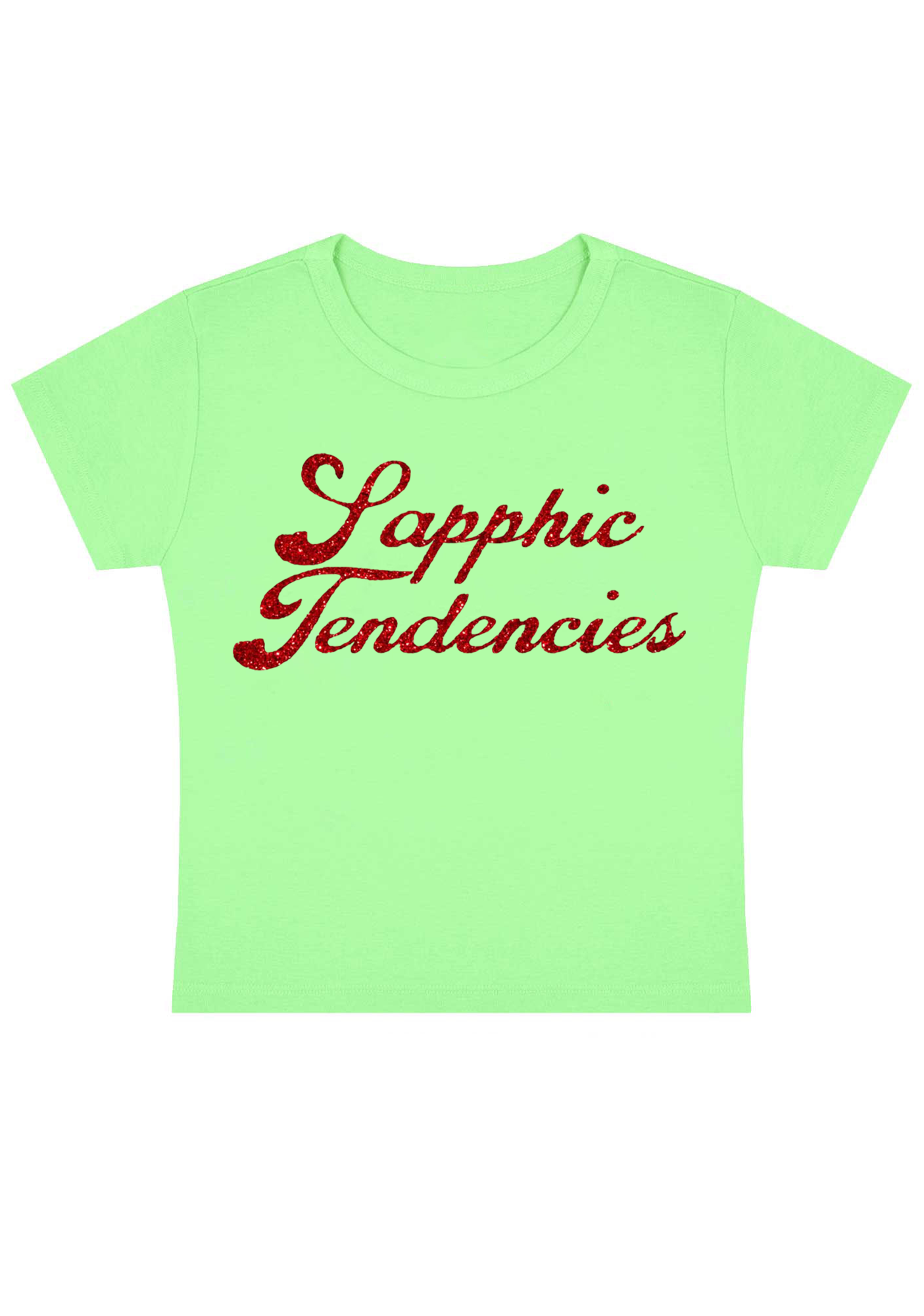 Sapphic Tendencies Y2K Baby Tee