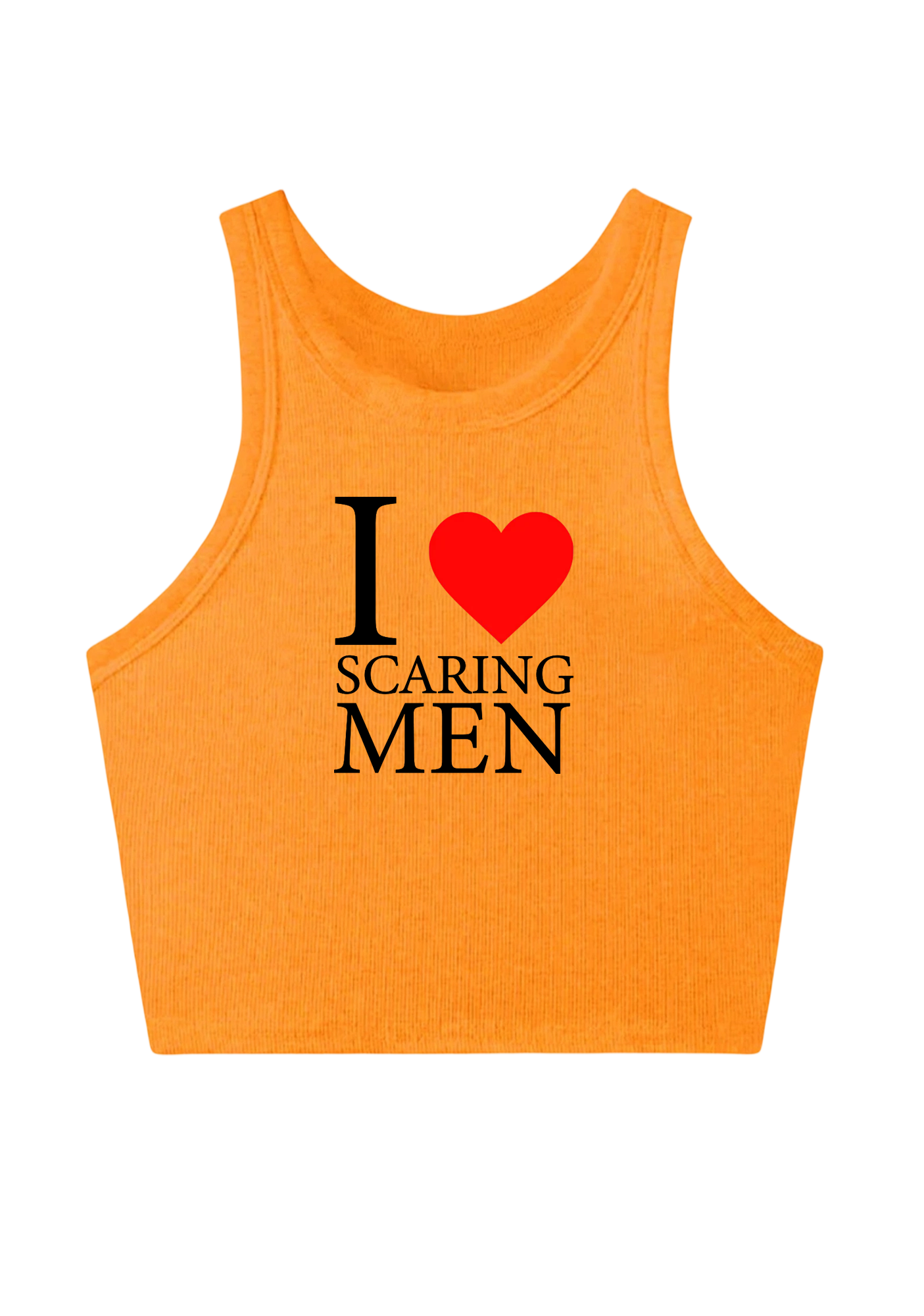 I Love Scaring Men Y2K Crop Tank Top
