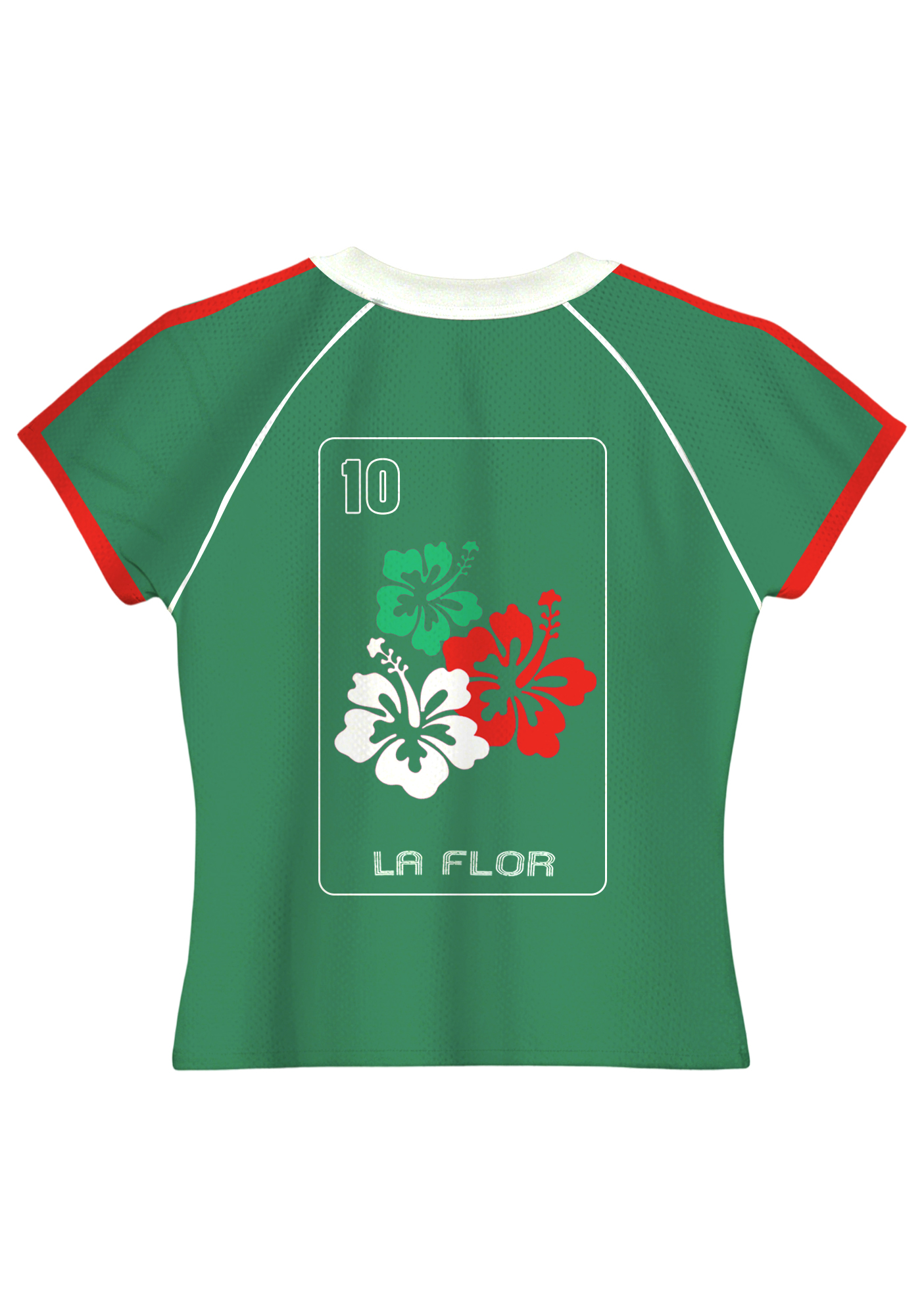 Mexican Flag Heart #10 Baby Tee