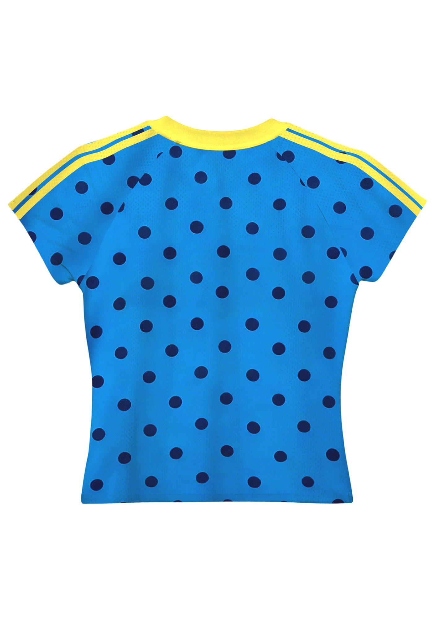 Blue Polka Dot Colombia Baby Tee