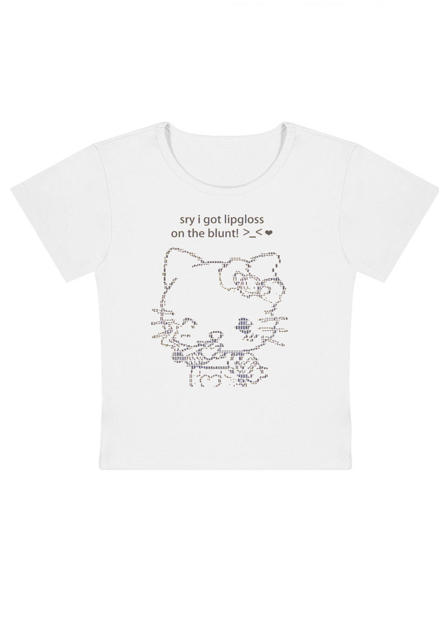 Sry I Got Lipgloss On The Blun Y2K Baby Tee