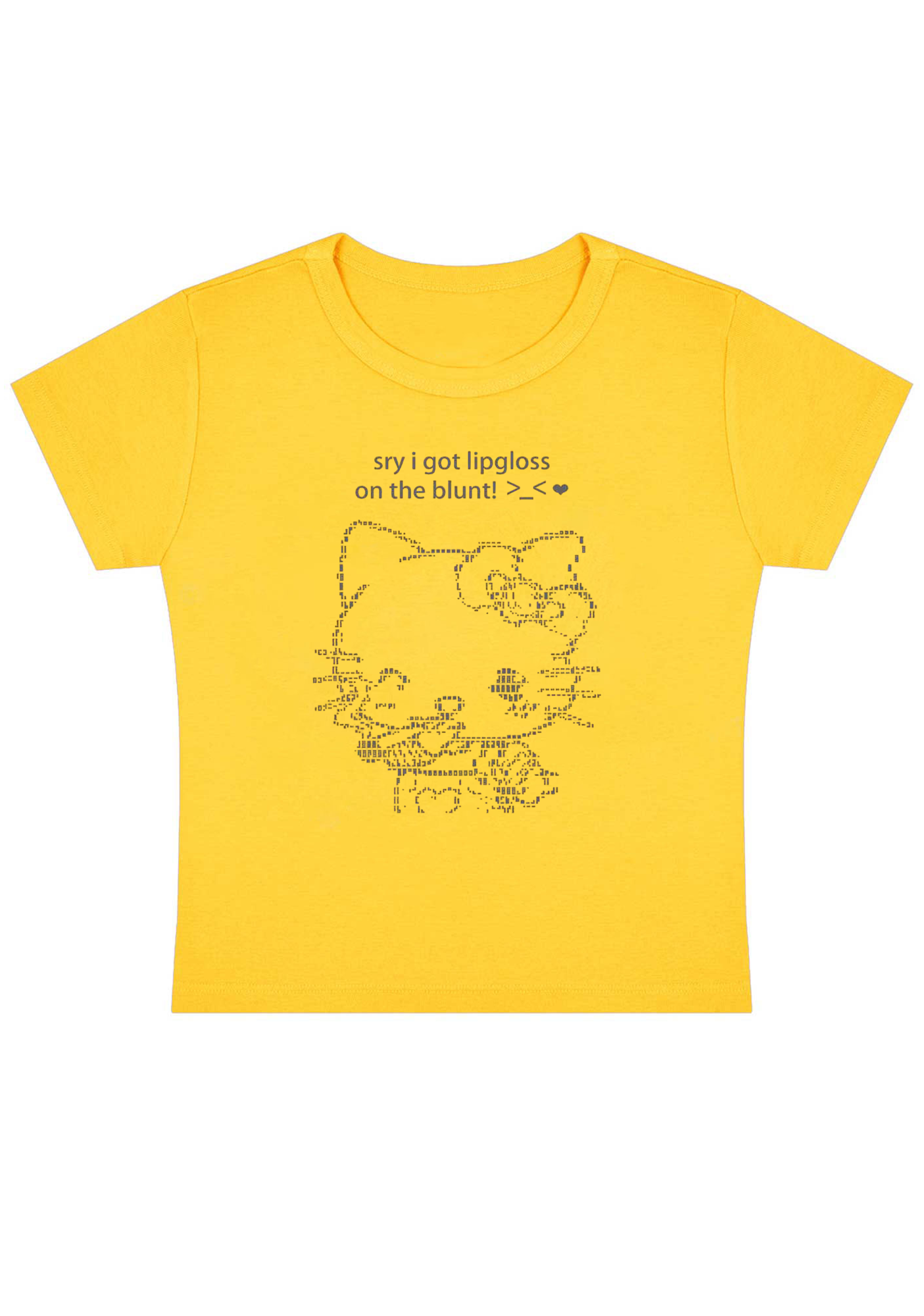 Sry I Got Lipgloss On The Blun Y2K Baby Tee