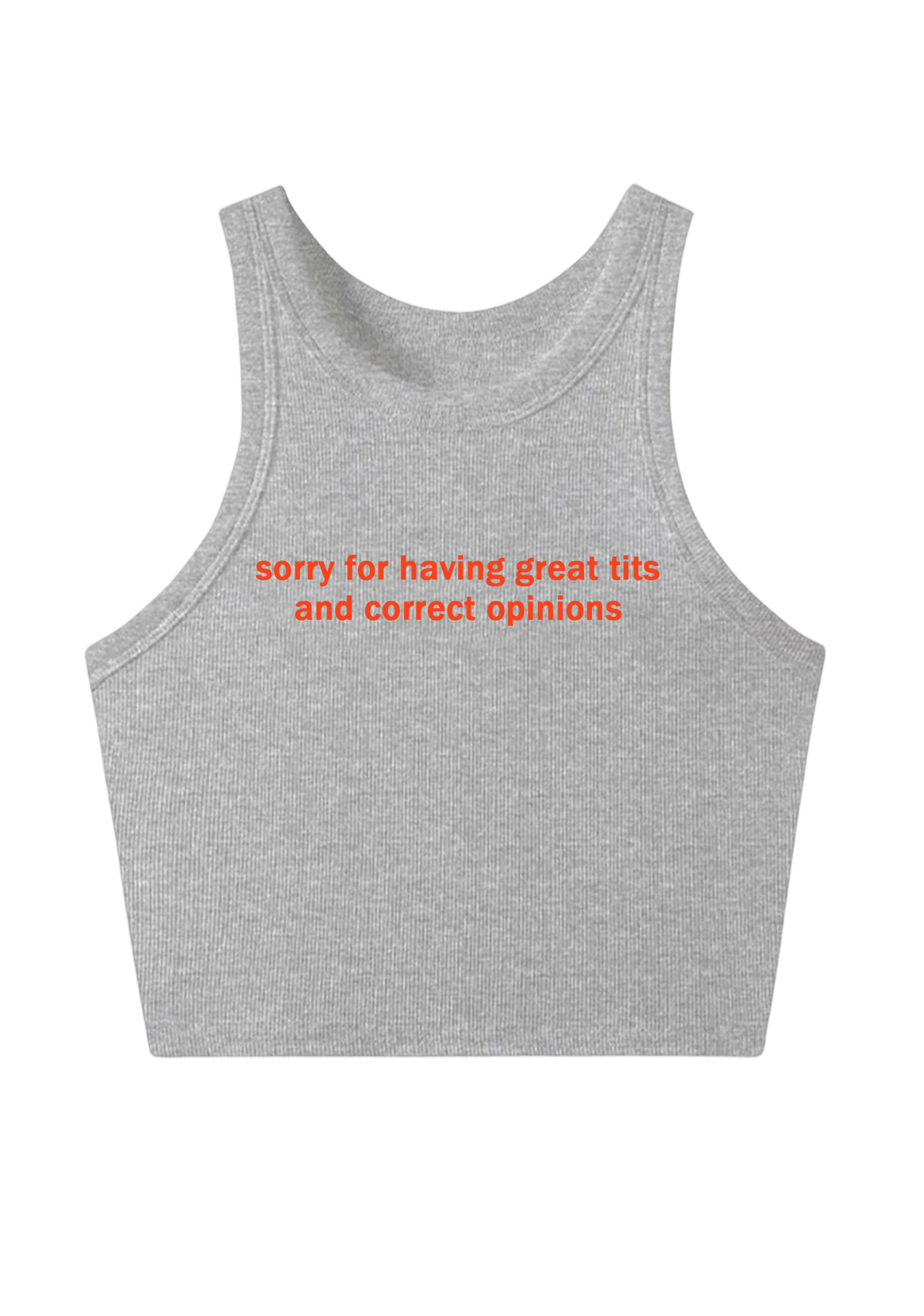 Sorry For Having Great Txxs And Correct Opinions Y2K Crop Tank Top