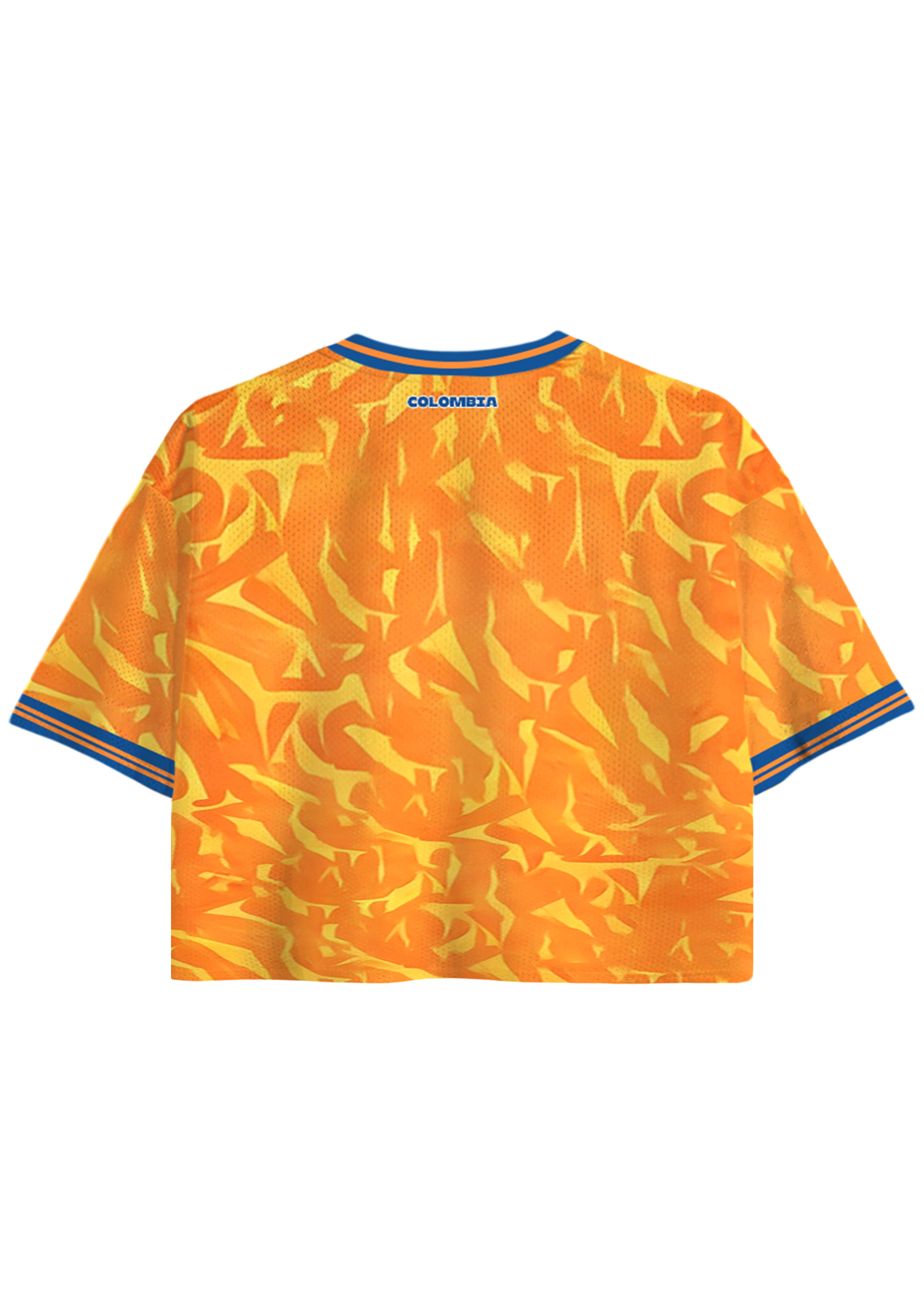 Jesus Graphic Colombian Cropped Jersey Shirt