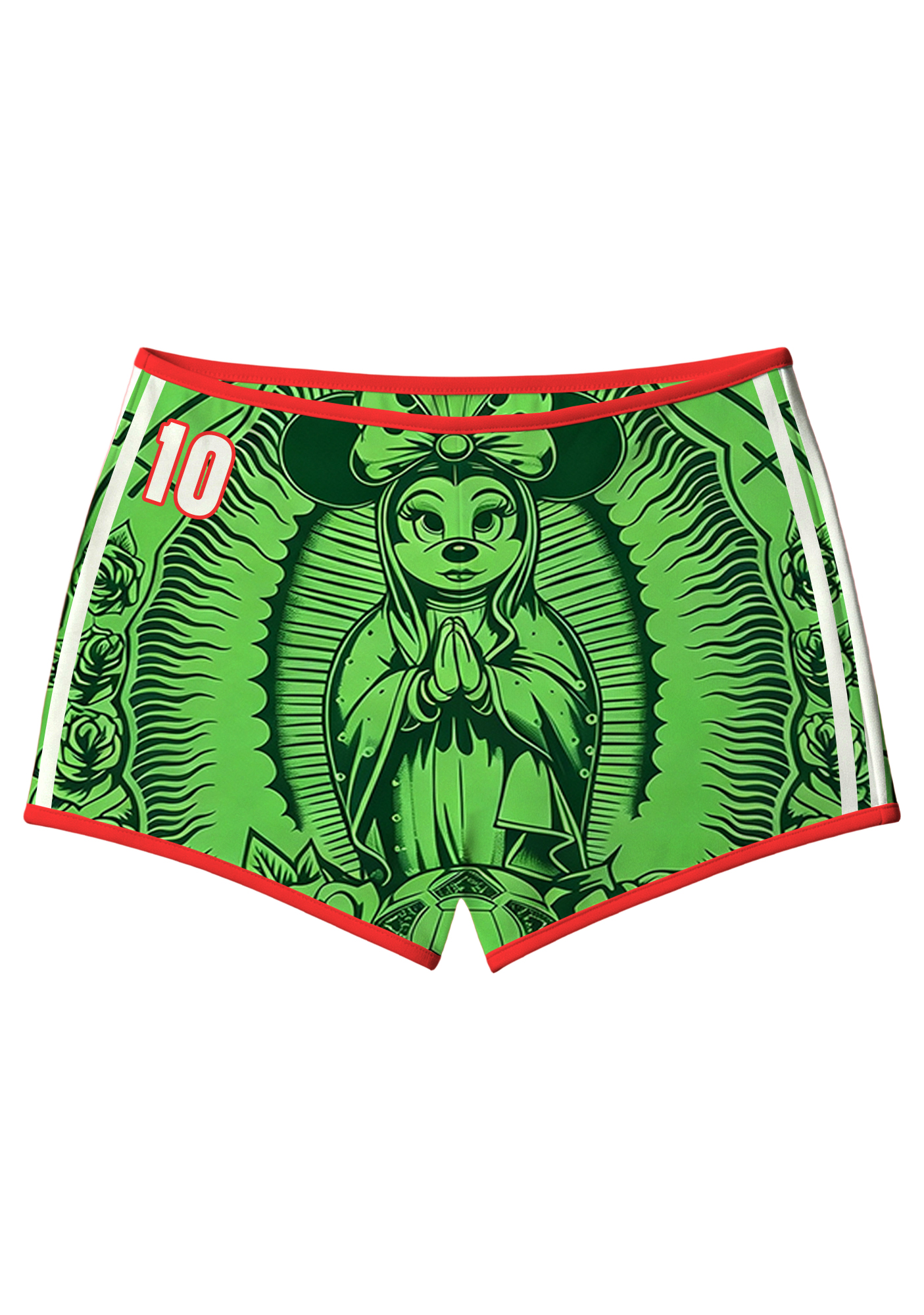 Mexican Virgin Minnie #10 Green Booty Shorts