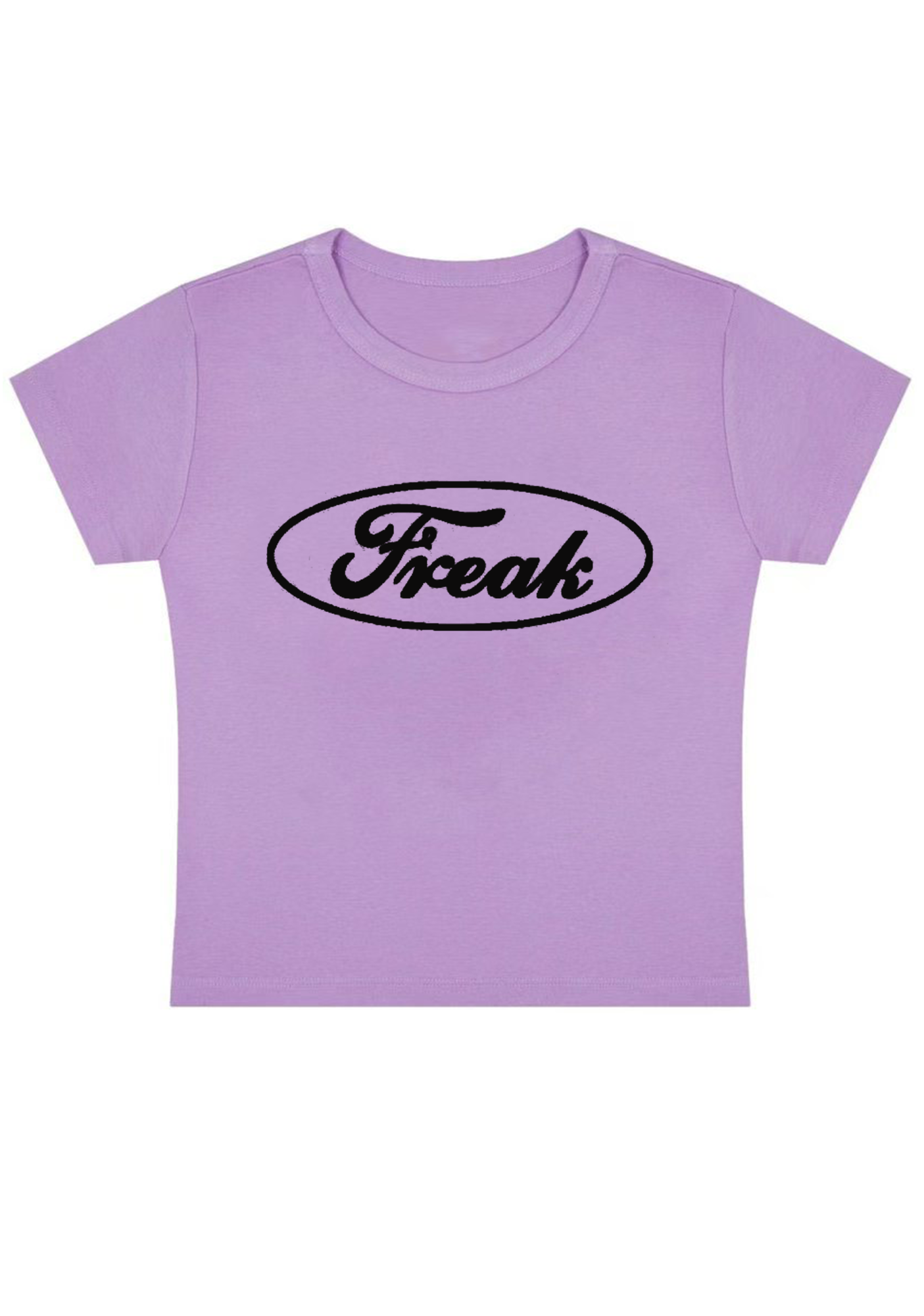Oval Freak Y2K Baby Tee